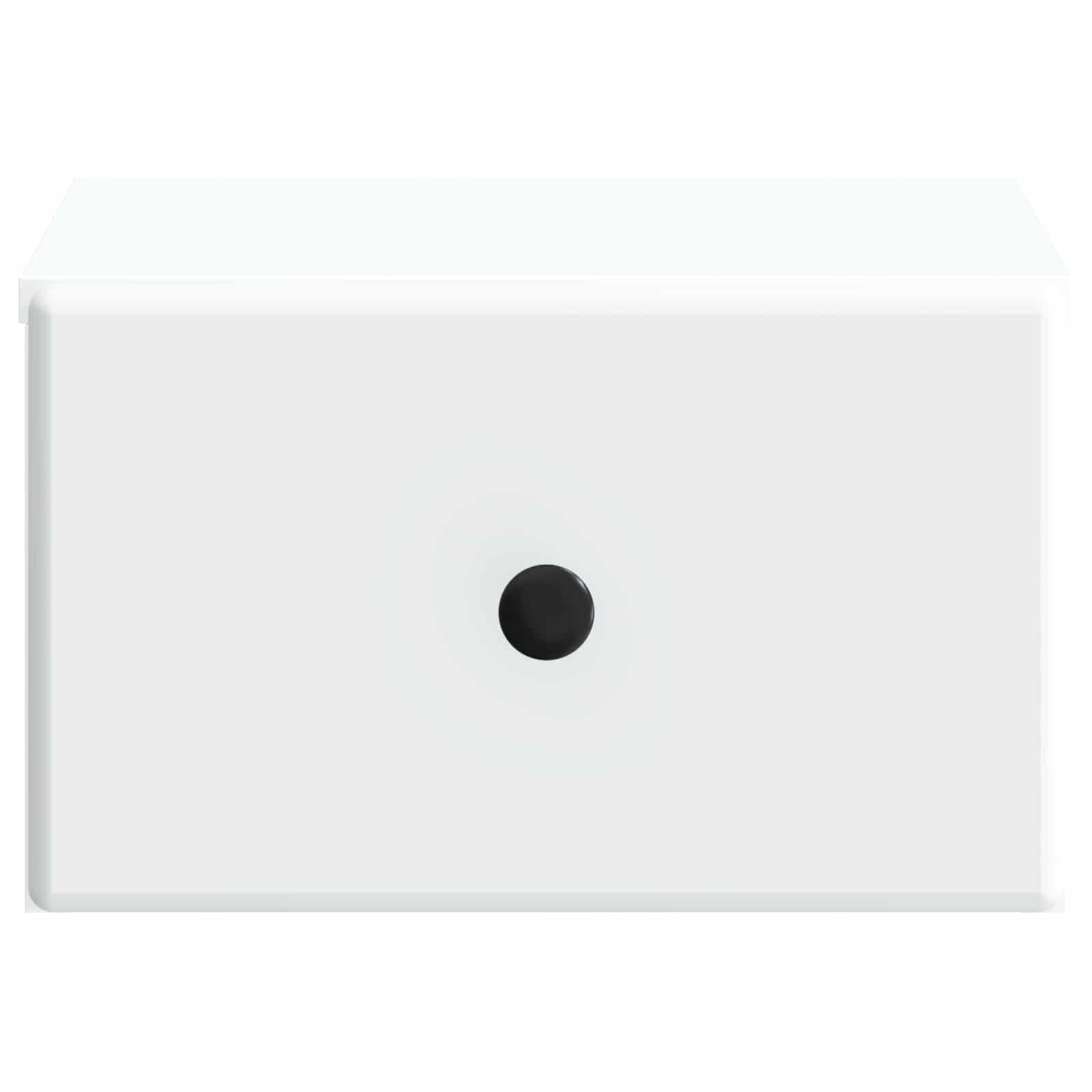 Noćni ormarić za montažu na zid 2 pcs Bijela 34,5 x 33 x 20 cm