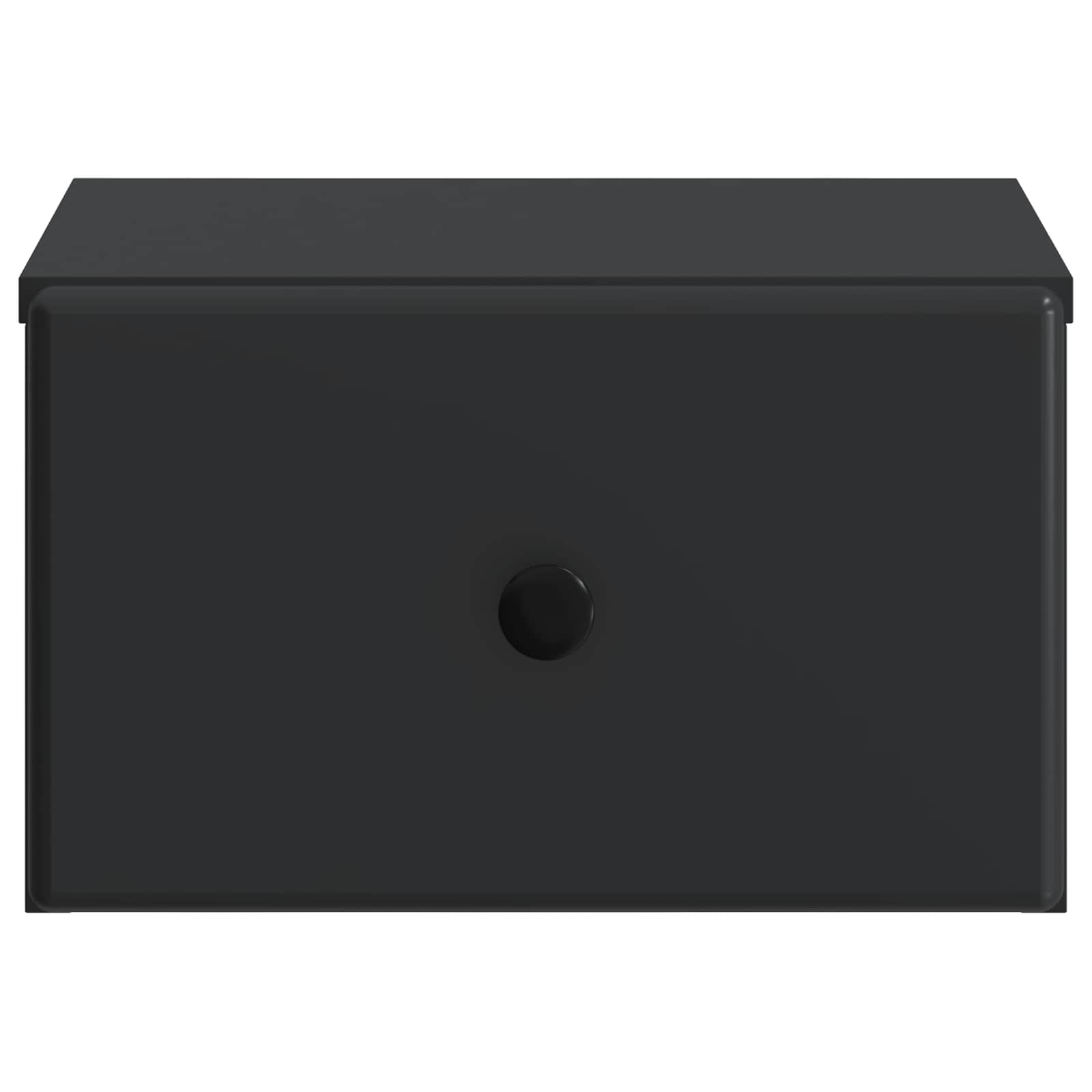 Noćni ormarić za montažu na zid 2 pcs Crna 34,5 x 33 x 20 cm