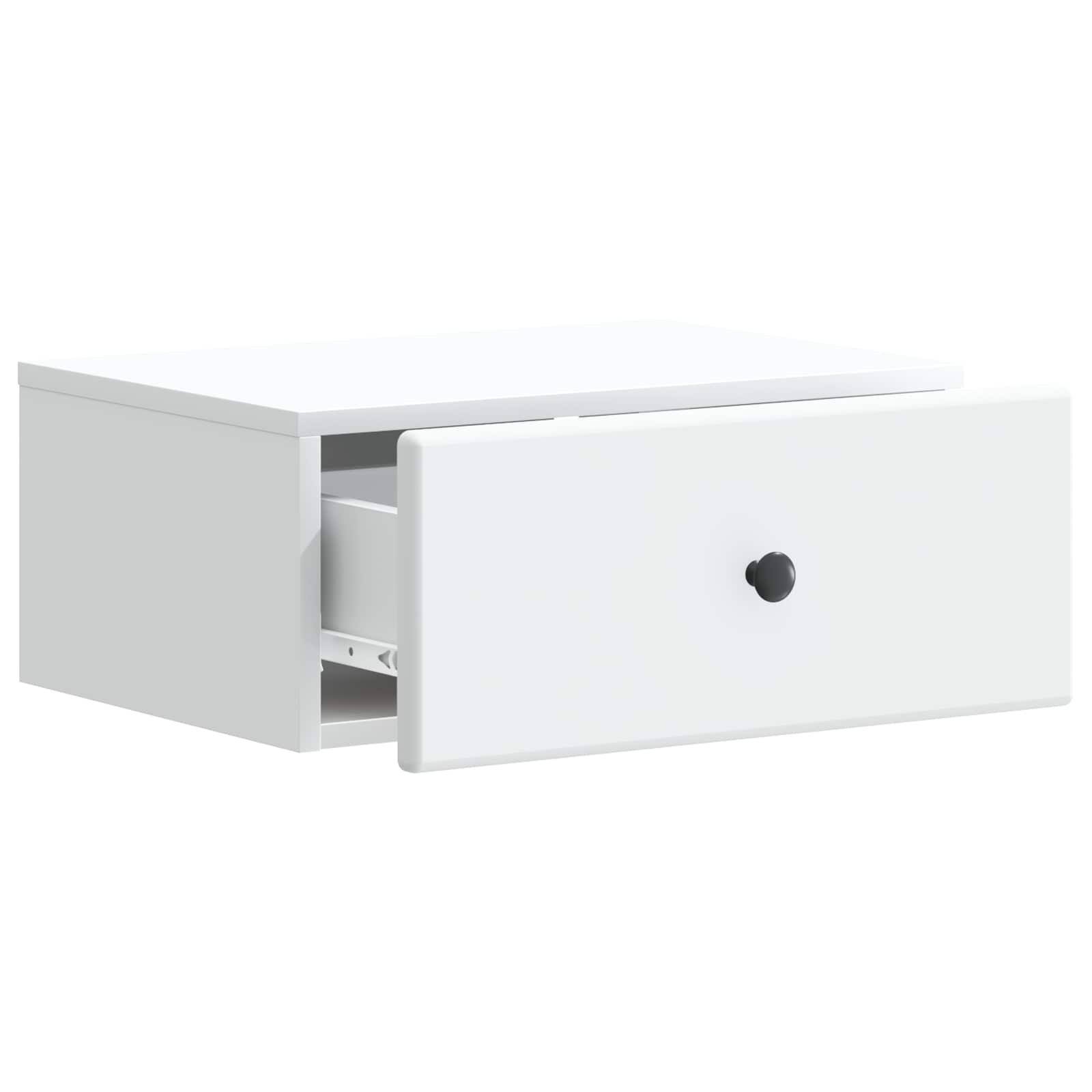 Noćni ormarić za montažu na zid 2 pcs Bijela 49 x 34,5 x 20 cm