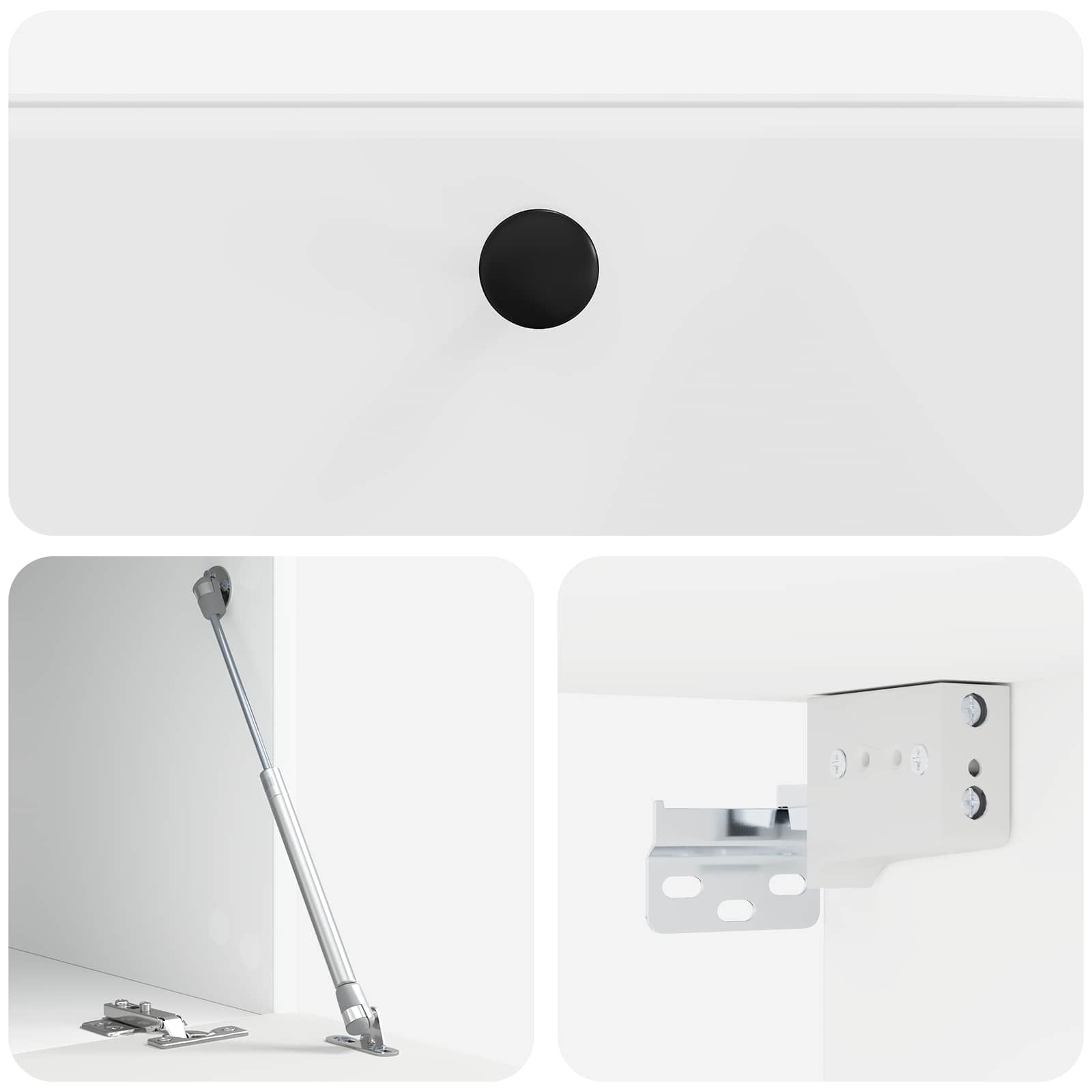 TV ormar za zid 59,5 x 41 x 30 cm Bijela visokog sjaja
