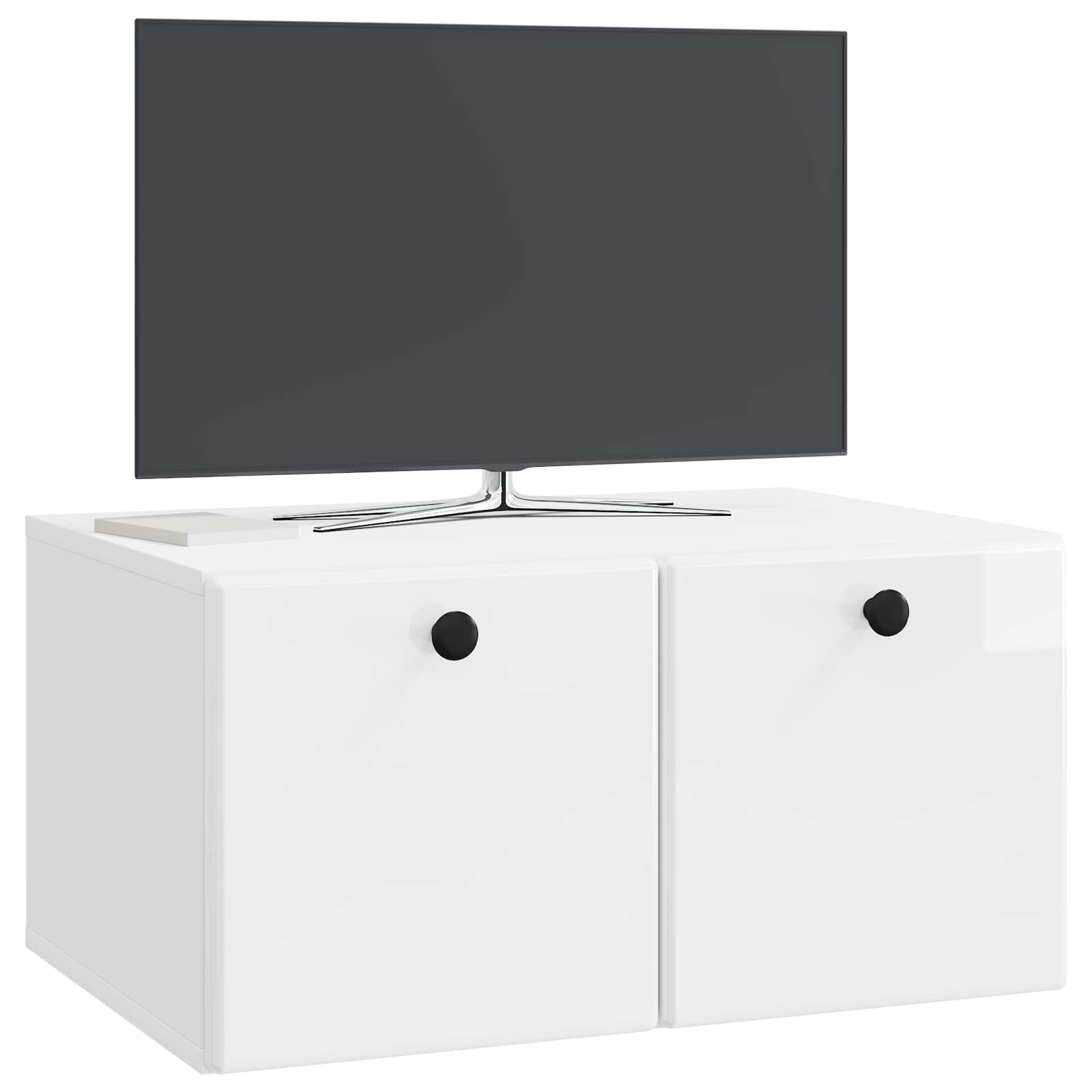 TV ormar za zid 59,5 x 41 x 30 cm Bijela visokog sjaja