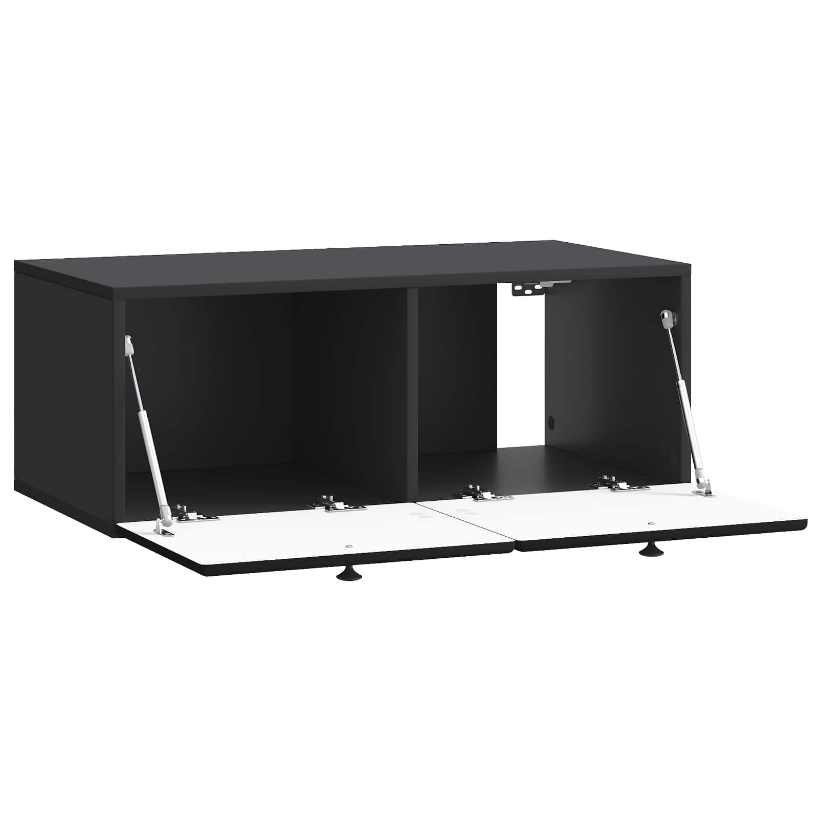 TV ormar za zid 78,5 x 41 x 30 cm Crna Konstruirano drvo Zidne