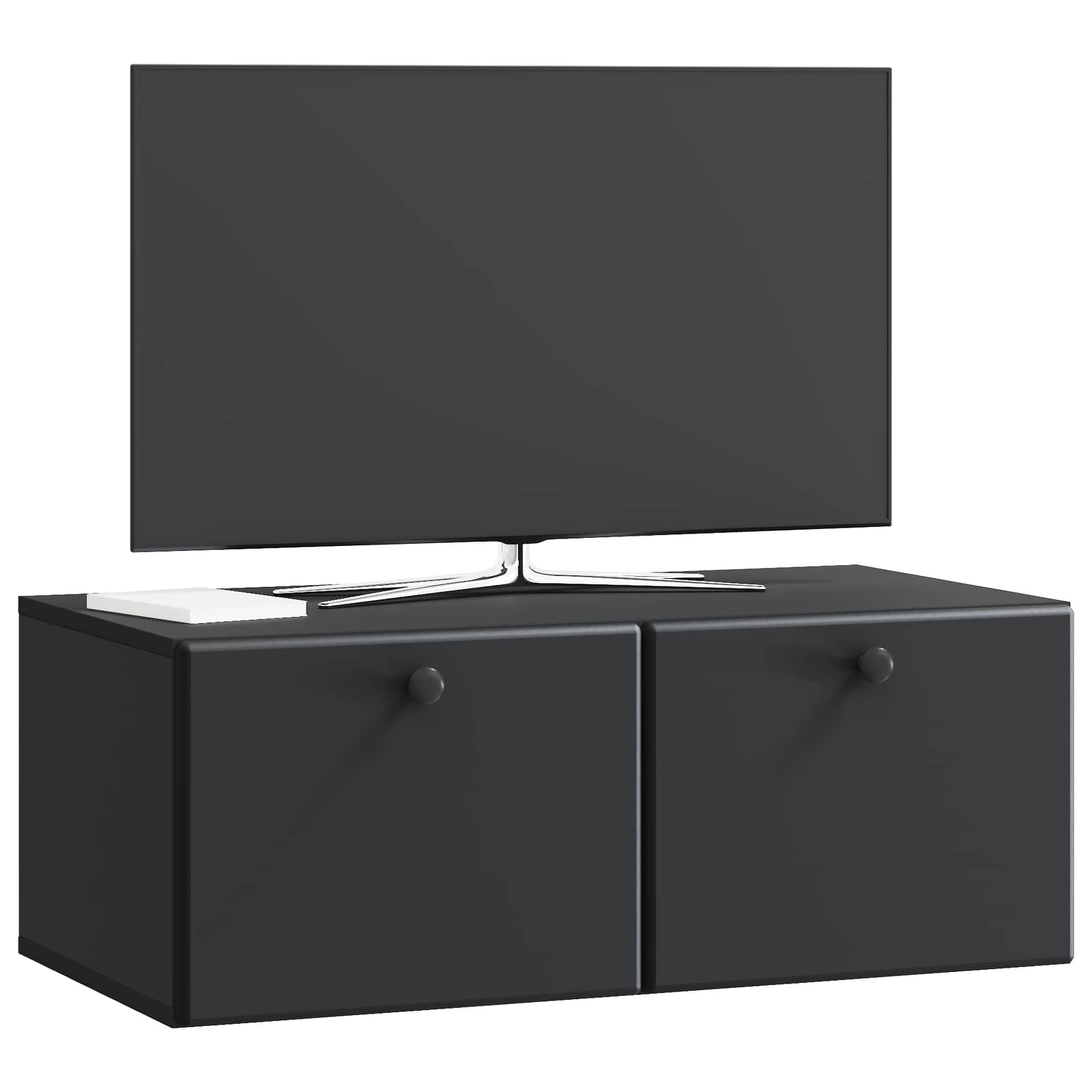 TV ormar za zid 78,5 x 41 x 30 cm Crna Konstruirano drvo Zidne