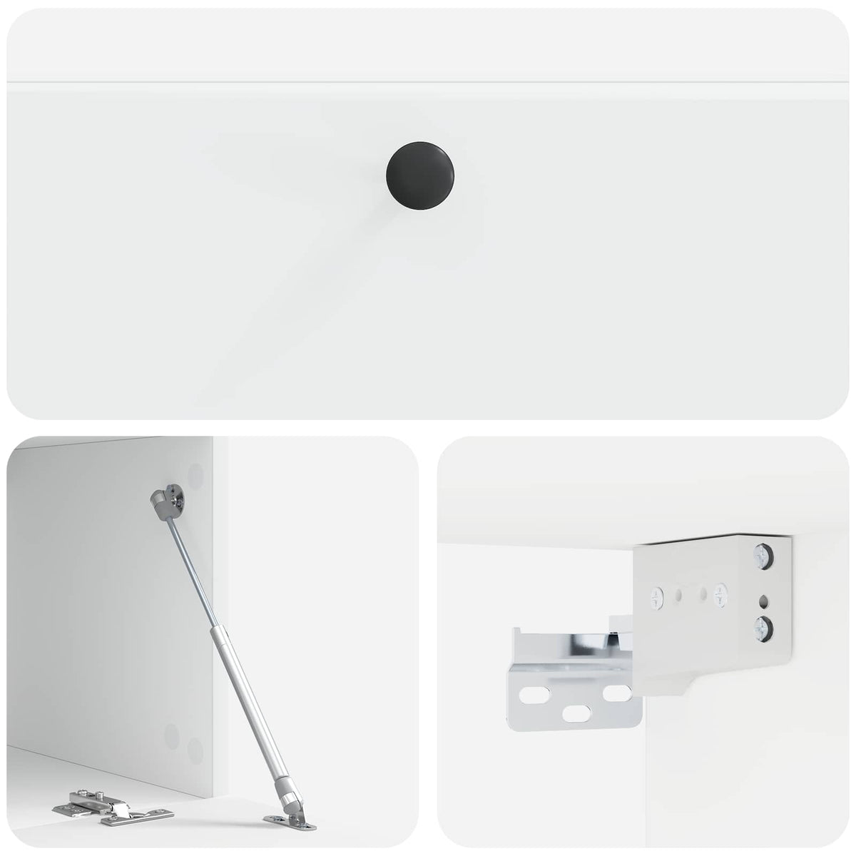 TV ormar za zid 98 x 41 x 30 cm Bijela Konstruirano drvo Zidne