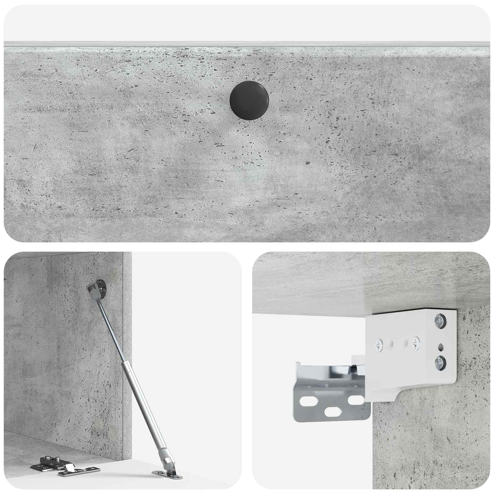 TV ormar za zid 98 x 41 x 30 cm Betonska siva Konstruirano drvo