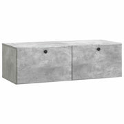 TV ormar za zid 98 x 41 x 30 cm Betonska siva Konstruirano drvo