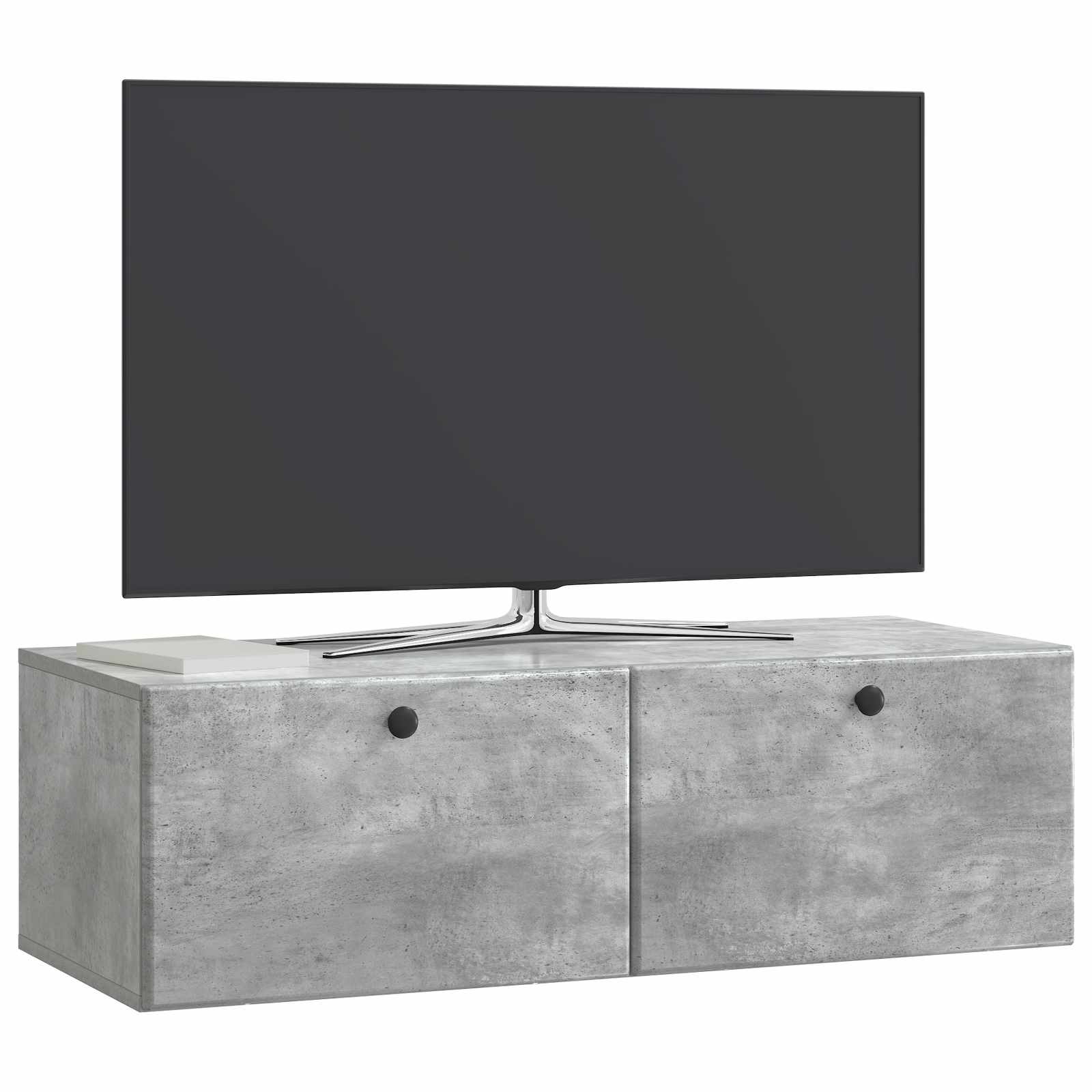 TV ormar za zid 98 x 41 x 30 cm Betonska siva Konstruirano drvo