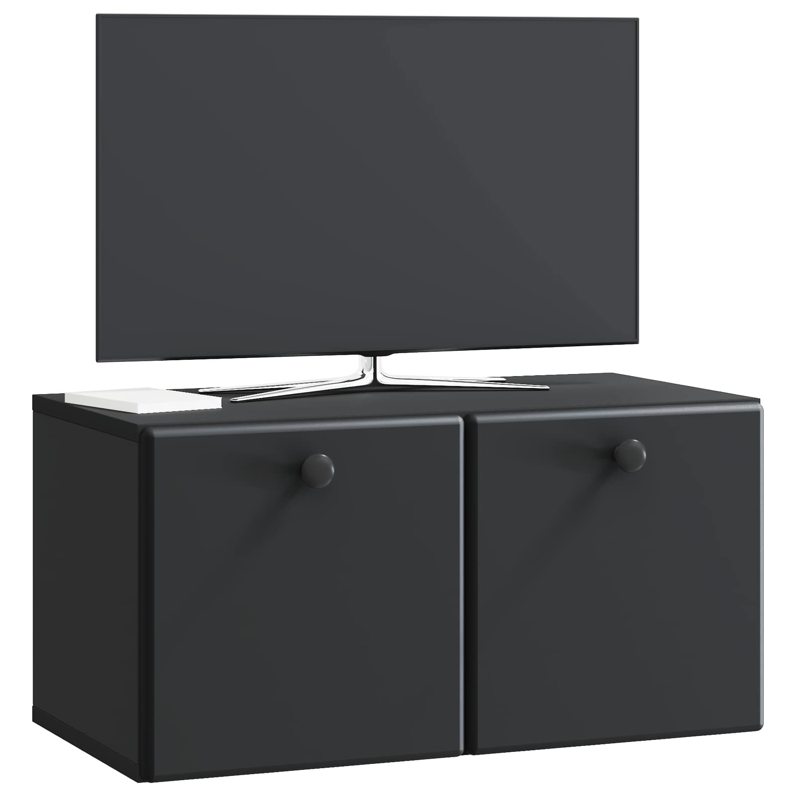 TV ormar za zid 59,5 x 31 x 30 cm Crna Konstruirano drvo Zidne