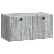 TV ormar za zid 59,5 x 31 x 30 cm Siva Sonoma Konstruirano drvo