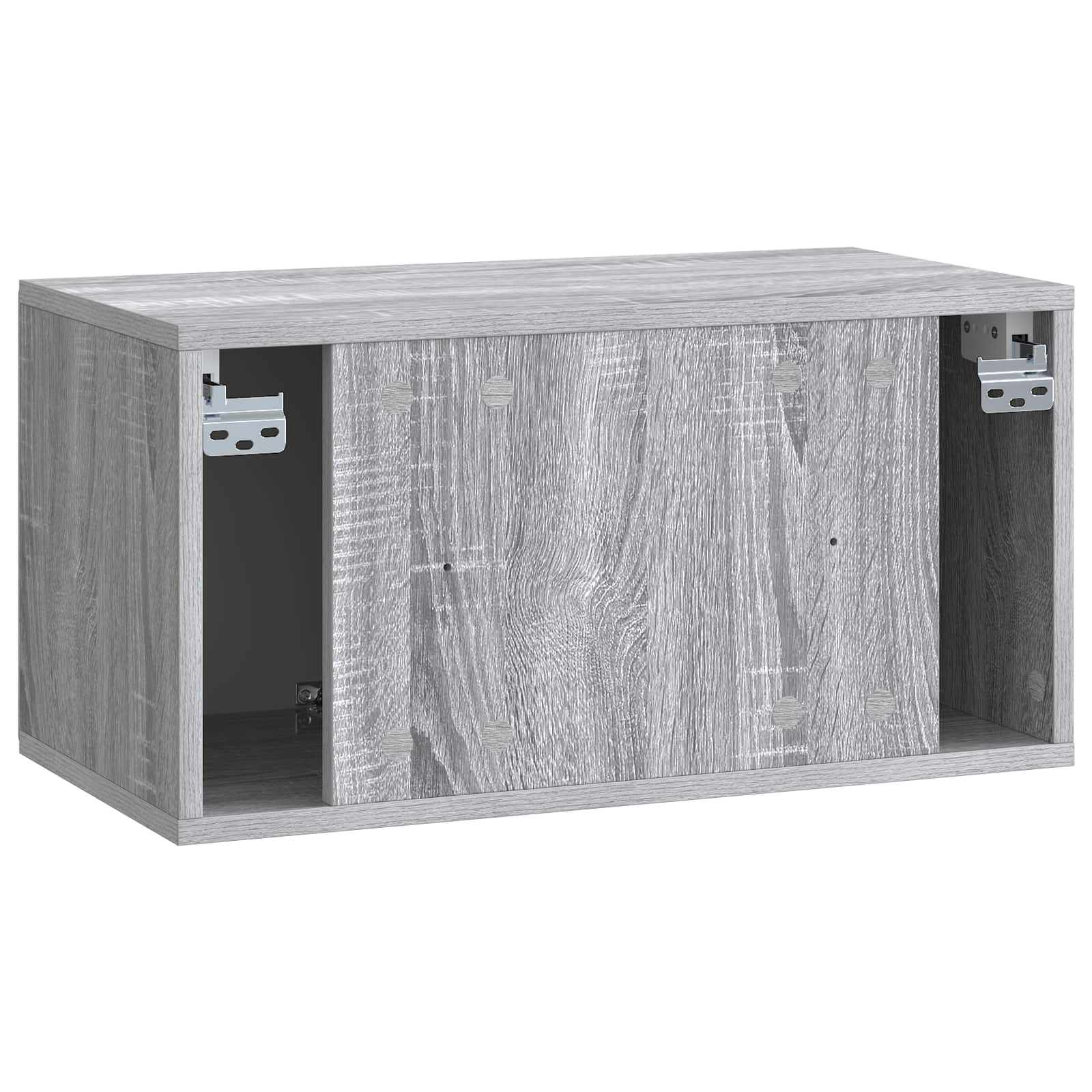 TV ormar za zid 59,5 x 31 x 30 cm Siva Sonoma Konstruirano drvo