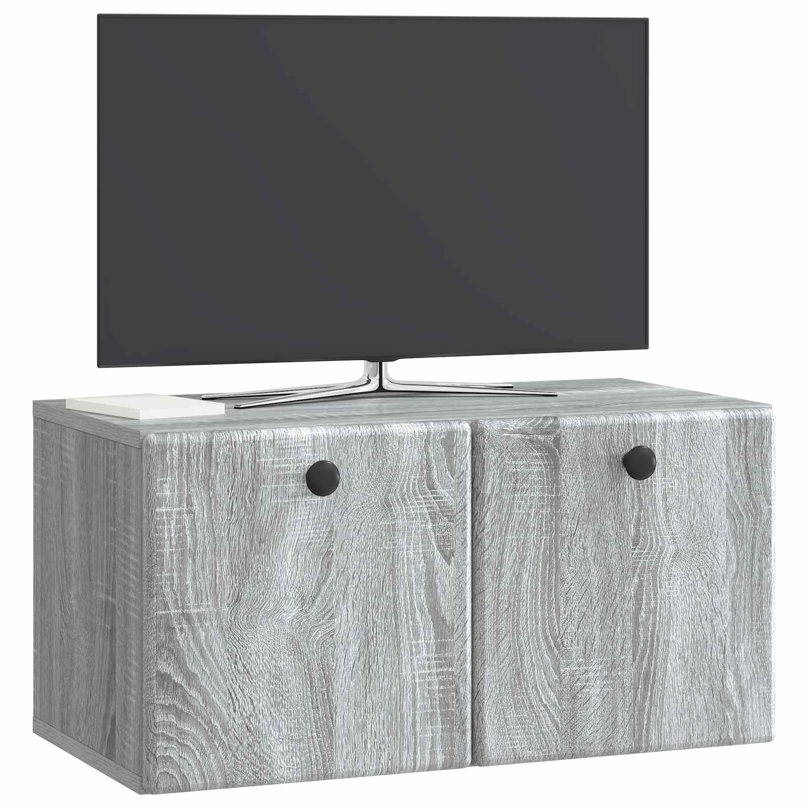 TV ormar za zid 59,5 x 31 x 30 cm Siva Sonoma Konstruirano drvo