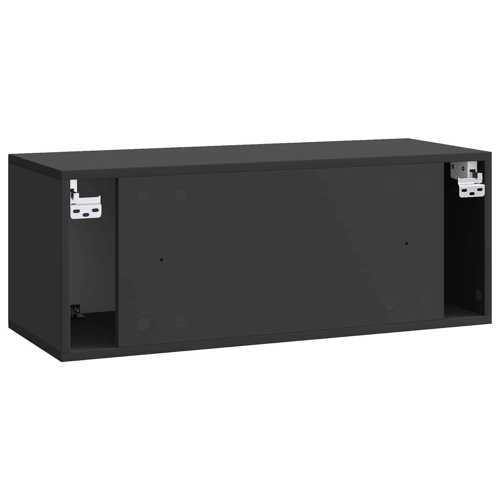 TV ormar za zid 78,5 x 31 x 30 cm Crna Konstruirano drvo Zidne