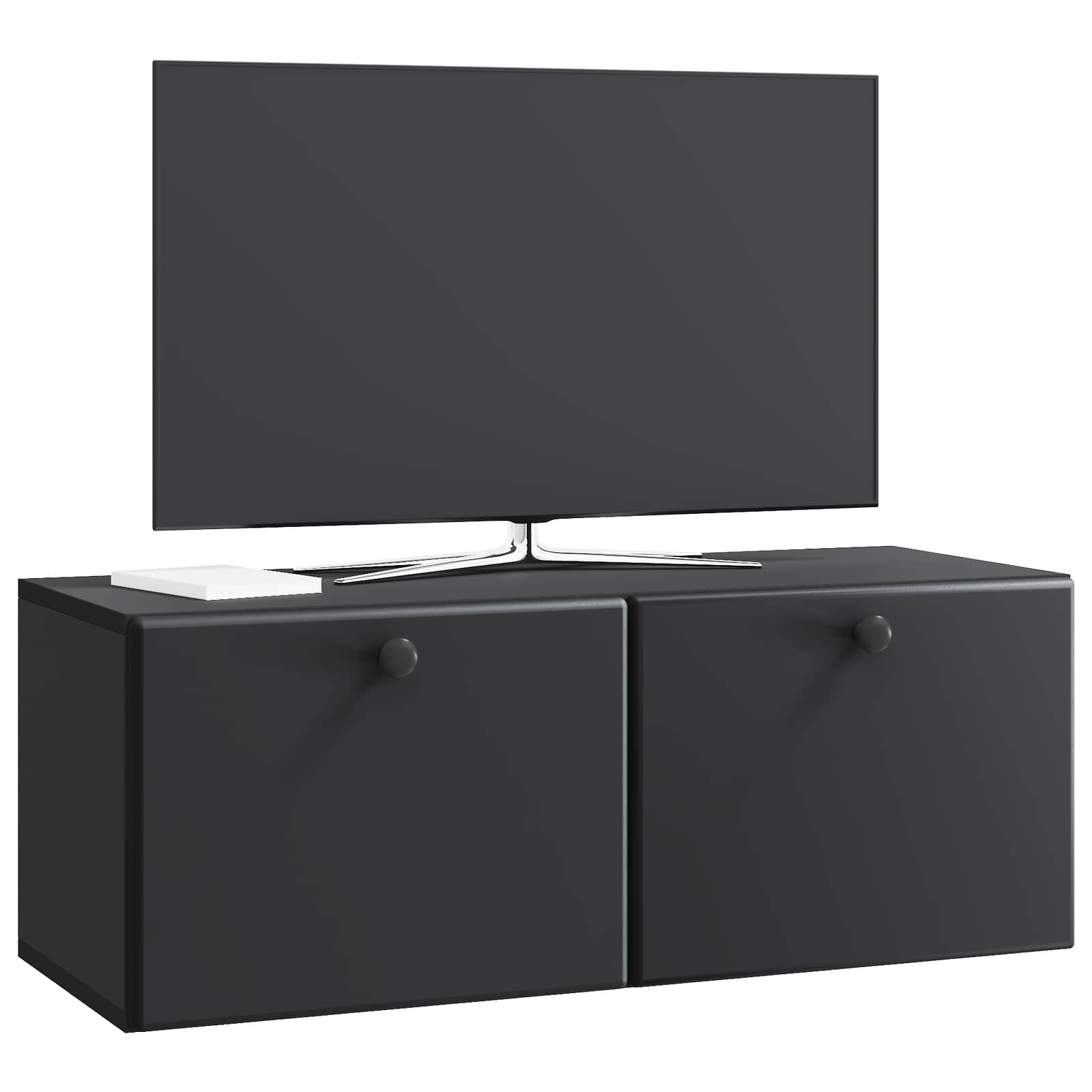 TV ormar za zid 78,5 x 31 x 30 cm Crna Konstruirano drvo Zidne