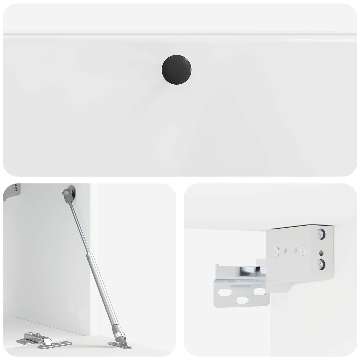 TV ormar za zid 78,5 x 31 x 30 cm Bijela visokog sjaja