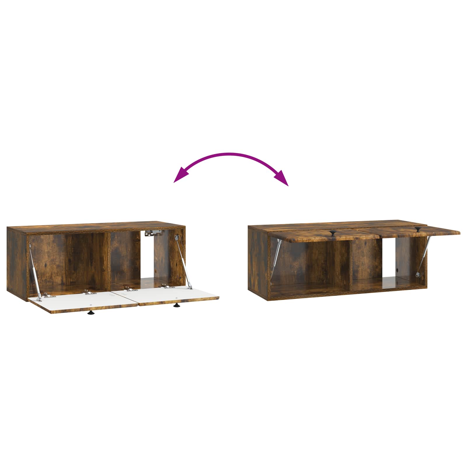 TV ormar za zid 78,5 x 31 x 30 cm Dimljeni hrast