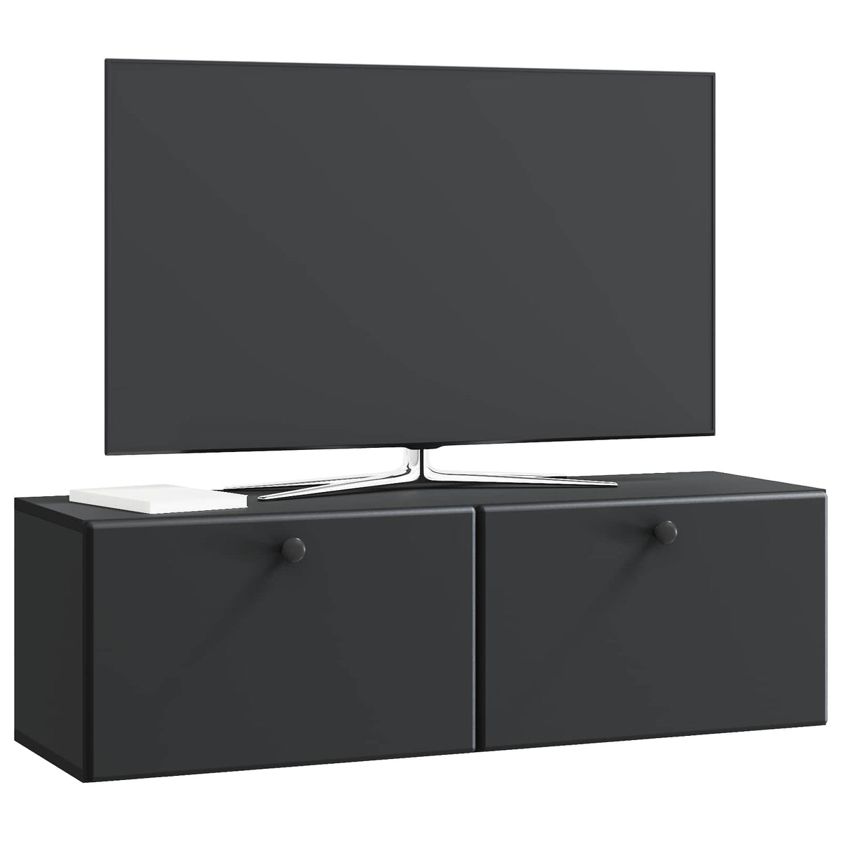 TV ormar za zid 98 x 31 x 30 cm Crna Konstruirano drvo Zidne