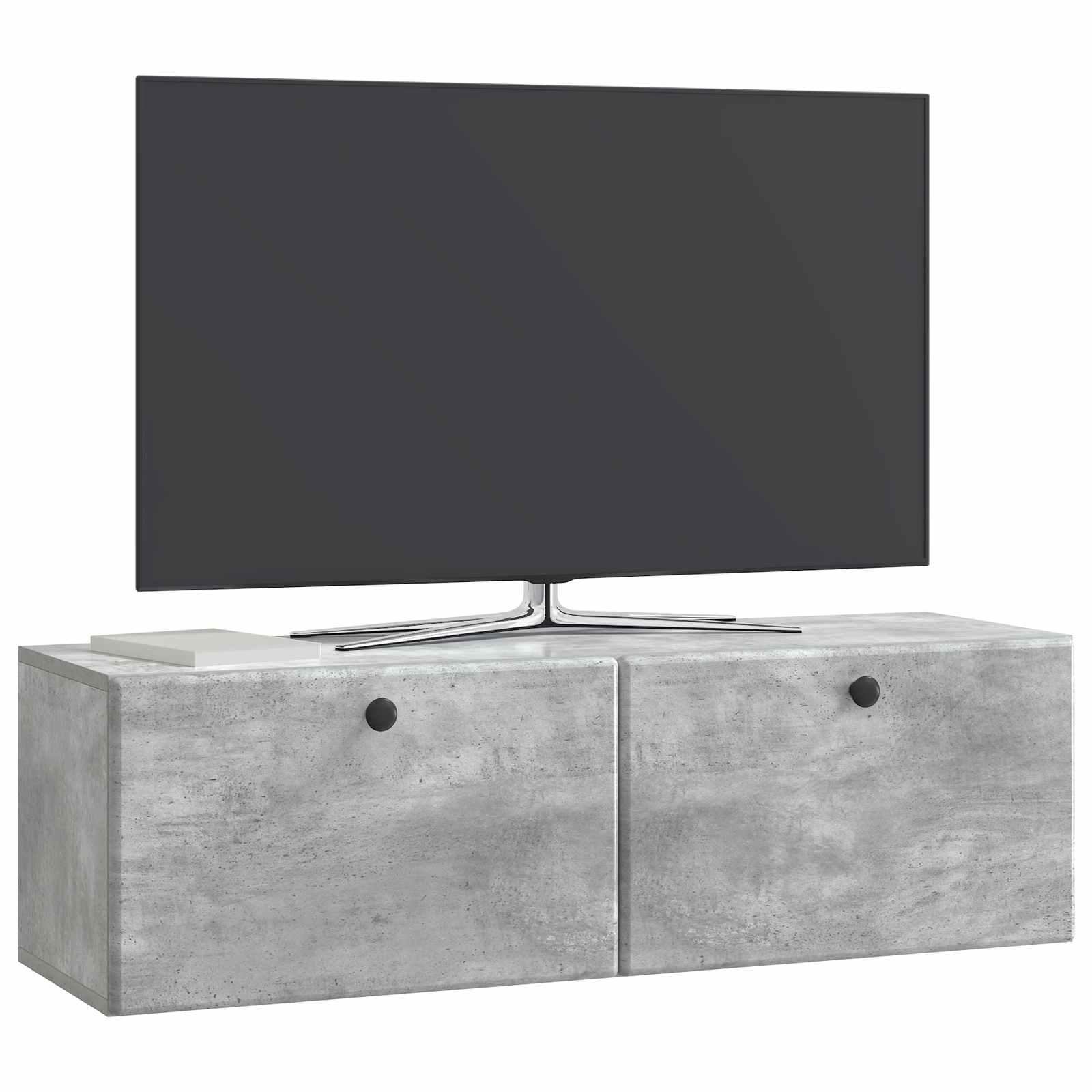 TV ormar za zid 98 x 31 x 30 cm Betonska siva Konstruirano drvo