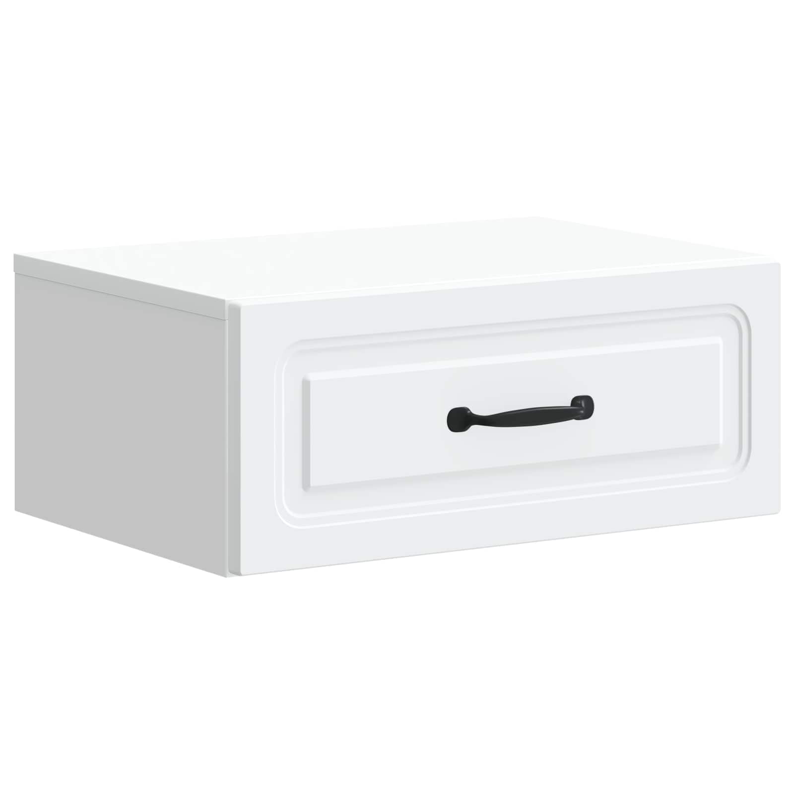 Noćni ormarić za montažu na zid 2 pcs Bijela 49 x 34,5 x 20 cm