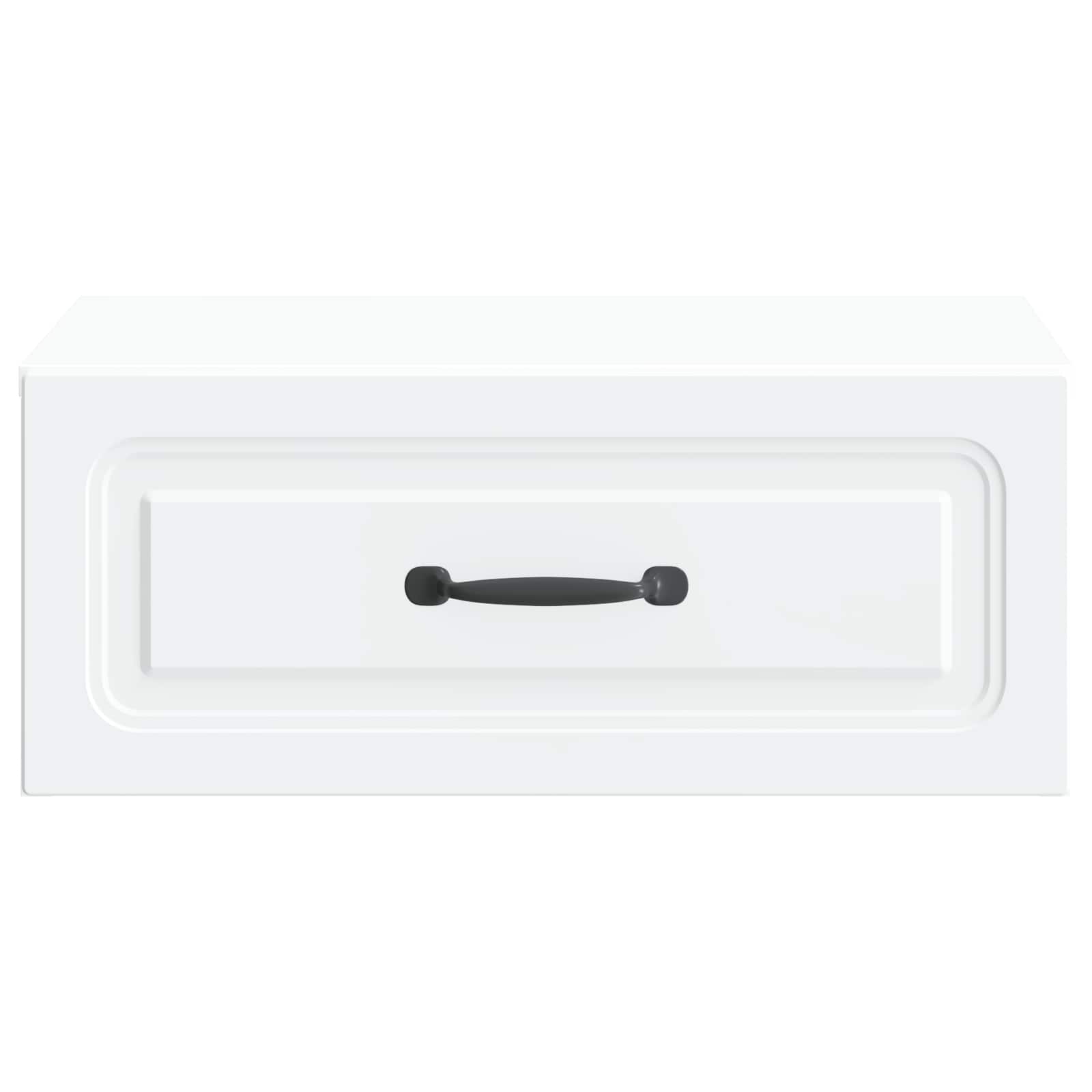 Noćni ormarić za montažu na zid 2 pcs Bijela 49 x 34,5 x 20 cm