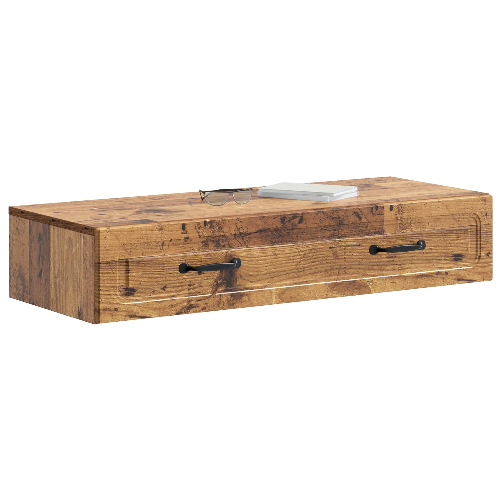 Stolna montirana na zid Staro drvo 87,5 x 34,5 x 17 cm