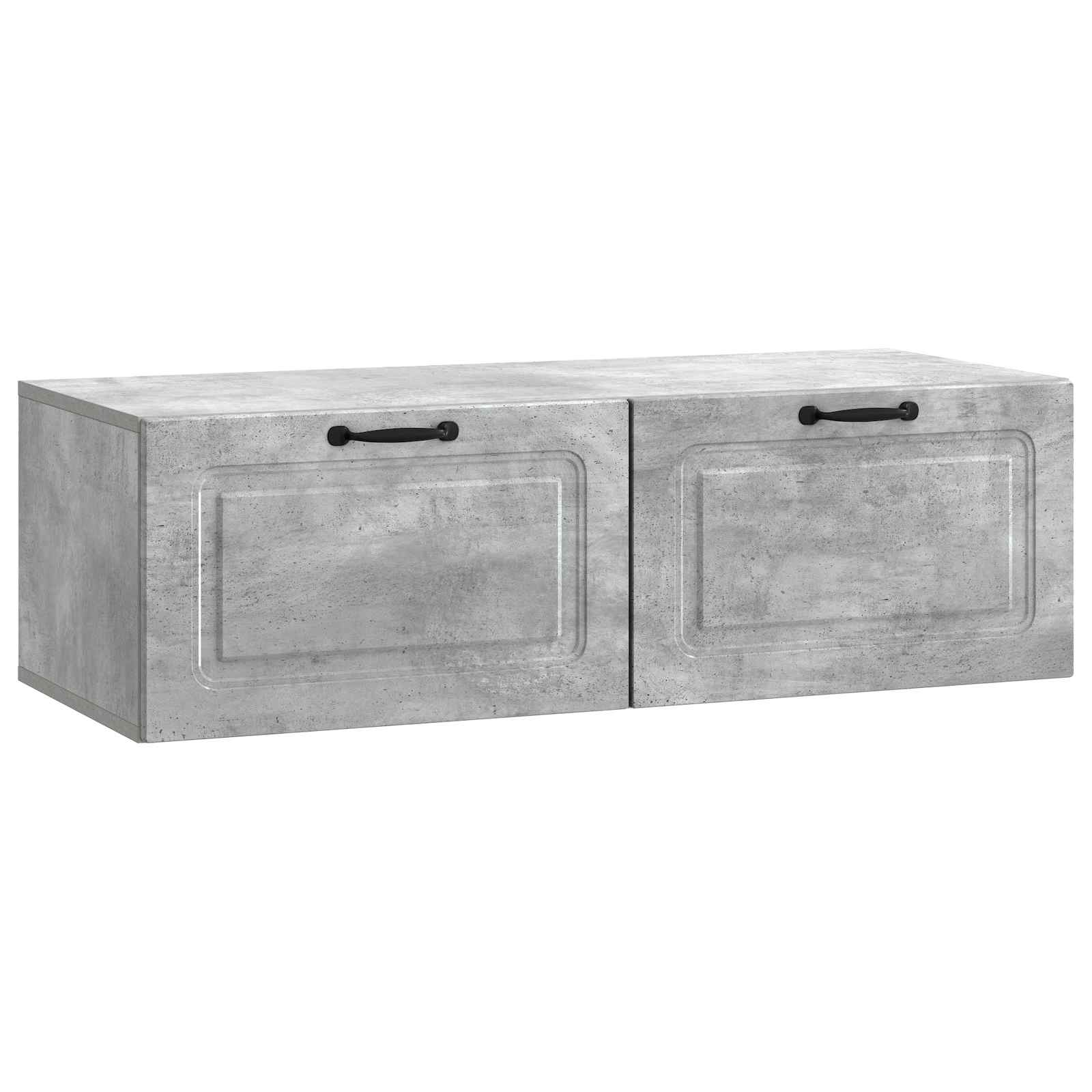 TV ormar za zid Betonska siva 98 x 41 x 30 cm Konstruirano drvo