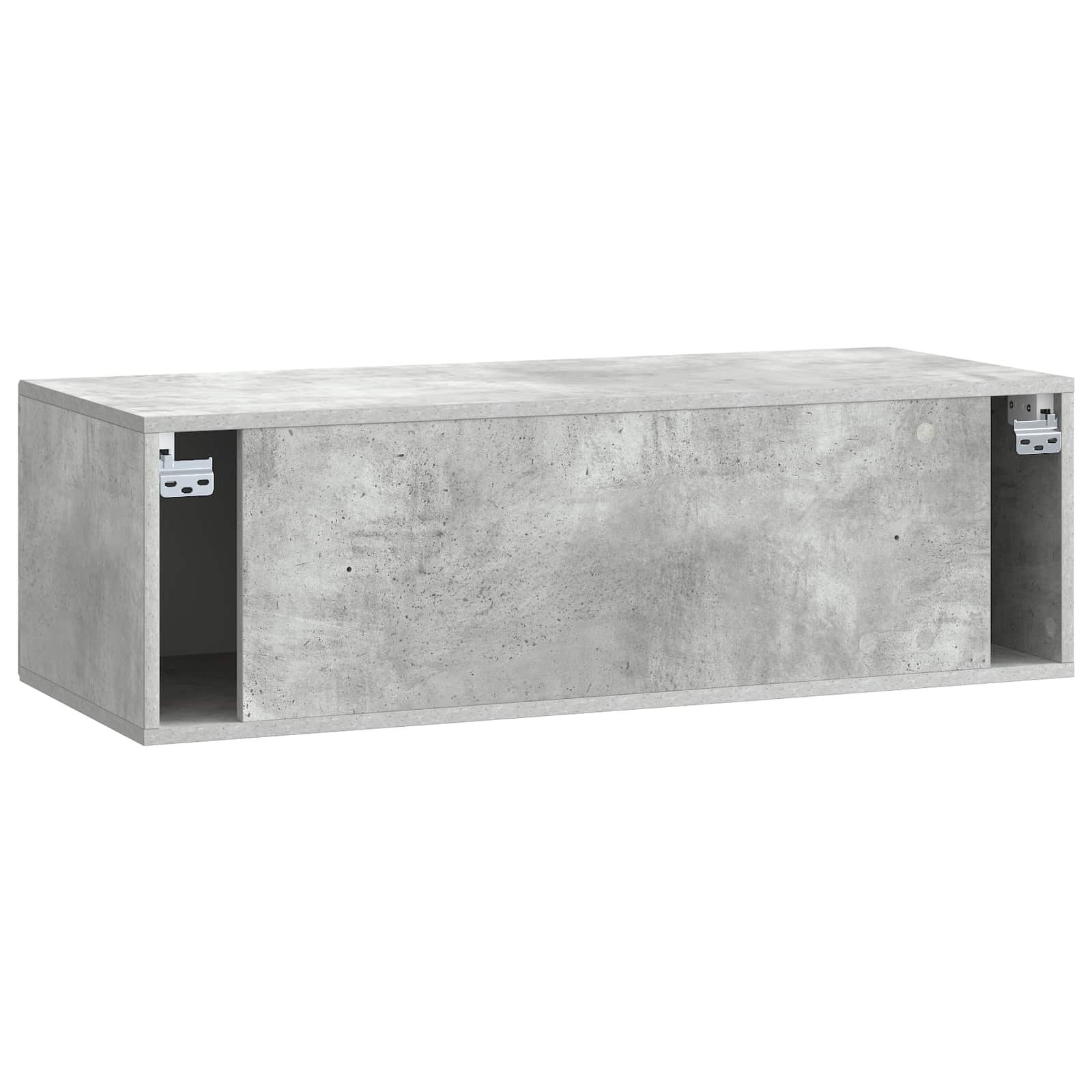 TV ormar za zid Betonska siva 98 x 41 x 30 cm Konstruirano drvo