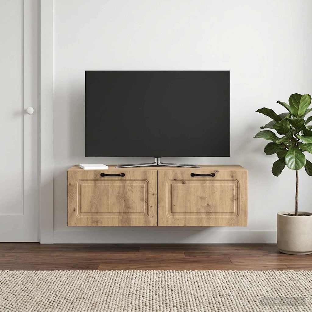 TV ormar za zid 98 x 41 x 30 cm Hrast artisan Konstruirano drvo