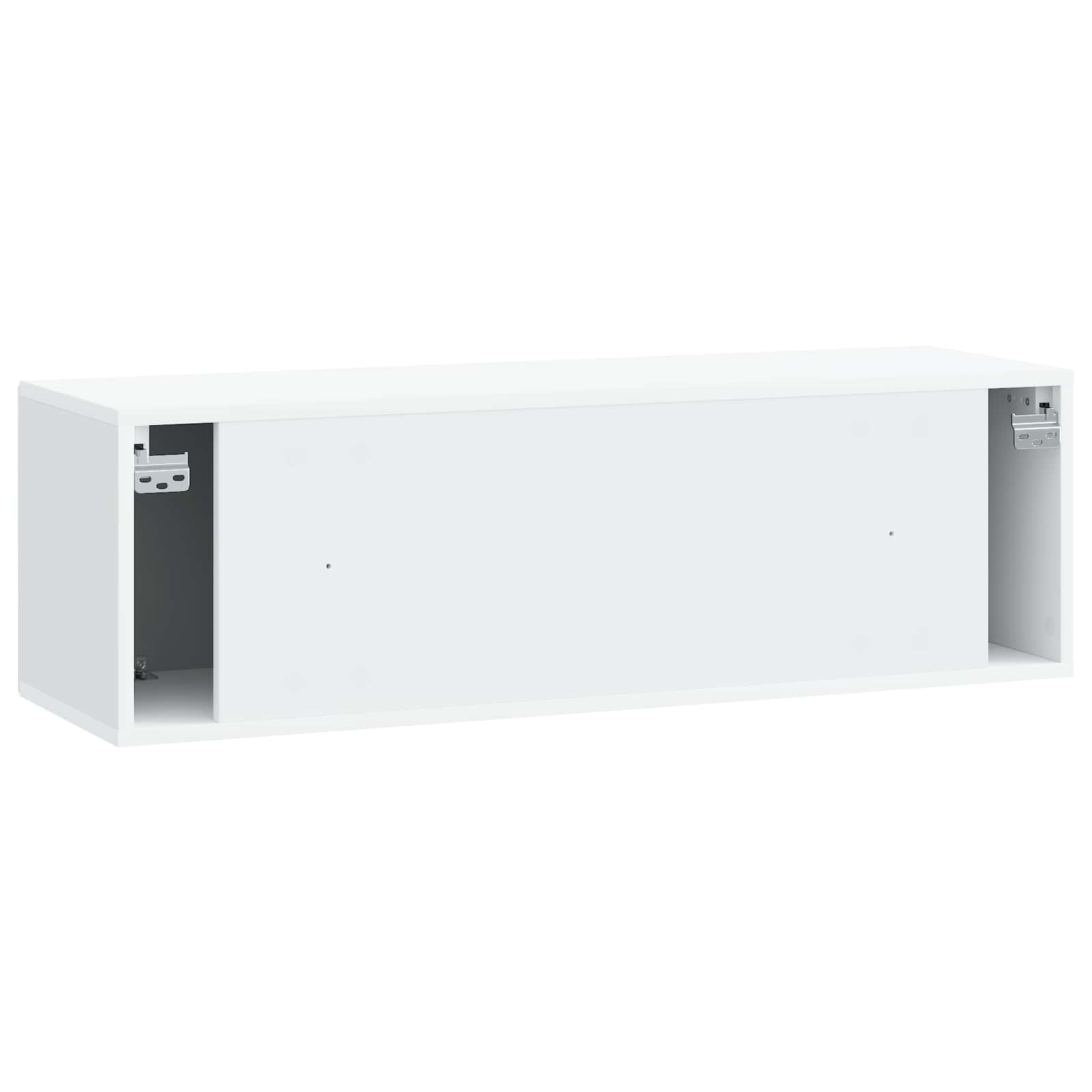 TV ormar za zid Zidne Bijela 98 x 31 x 30 cm Konstruirano drvo