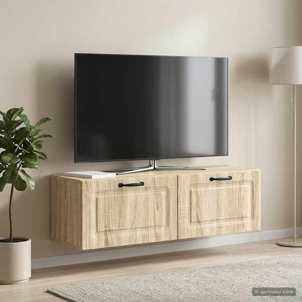 TV ormar za zid Hrast sonoma 98 x 31 x 30 cm Konstruirano drvo