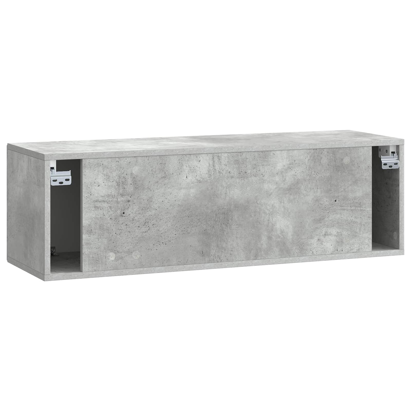 TV ormar za zid Betonska siva 98 x 31 x 30 cm Konstruirano drvo