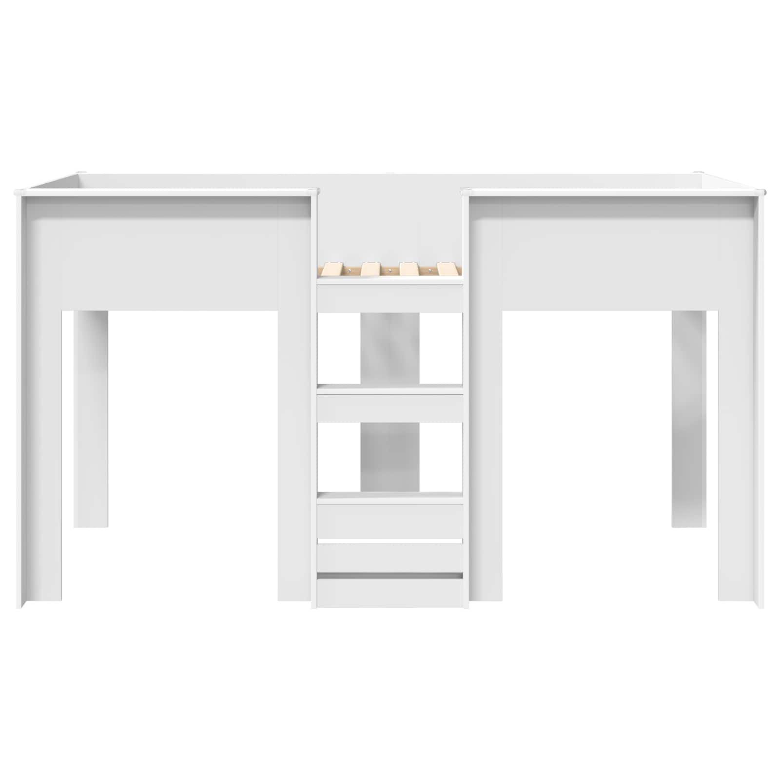 Krevet na kat za djecu Bijelo 90 x 200 cm Konstruirano drvo