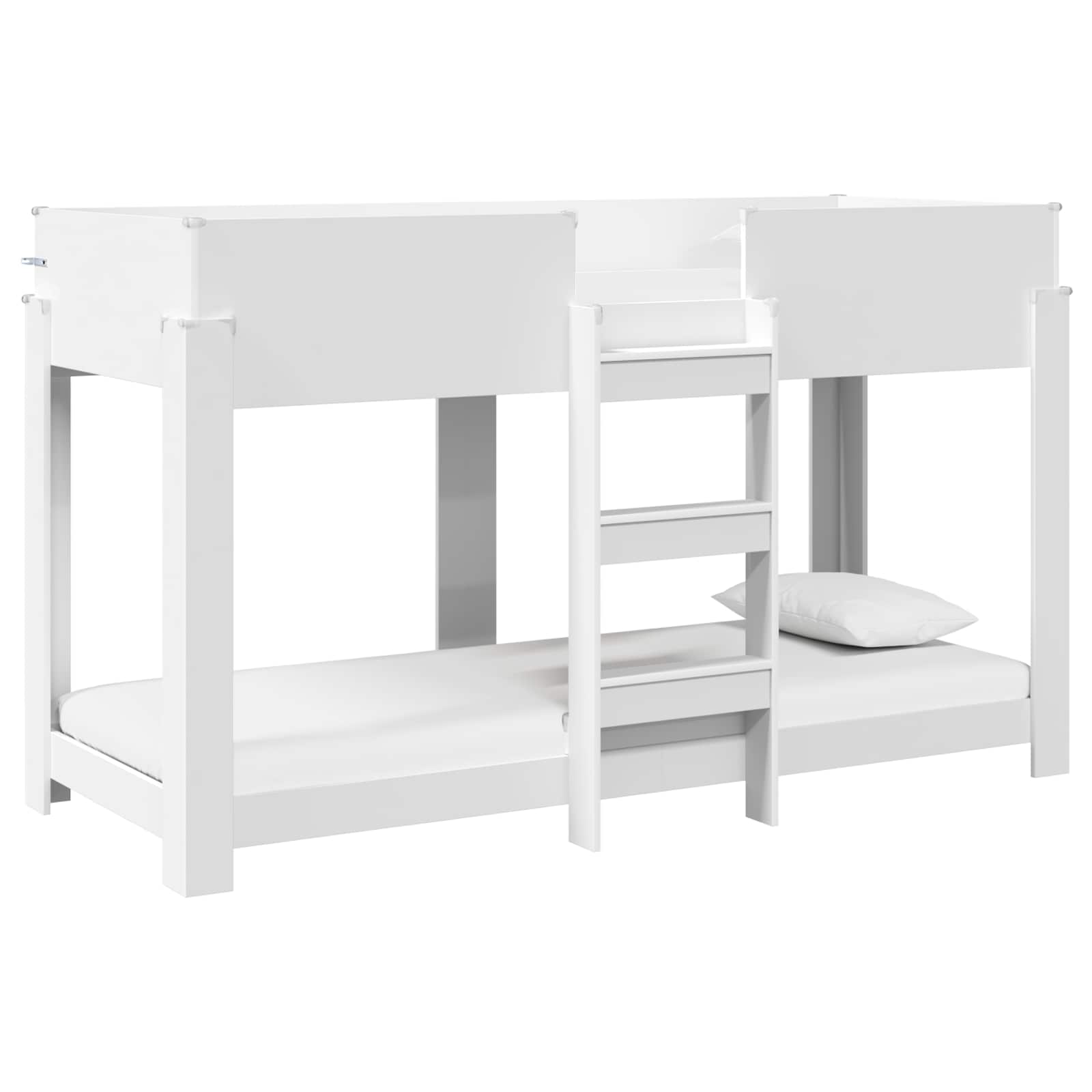 Krevet na kat za djecu Bijelo 75 x 190 cm Konstruirano drvo
