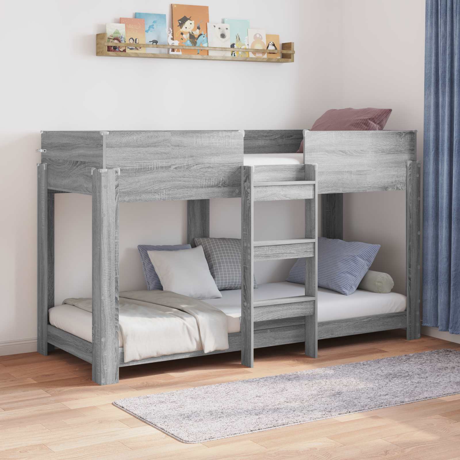 Krevet na kat za djecu Siva Sonoma 75 x 190 cm