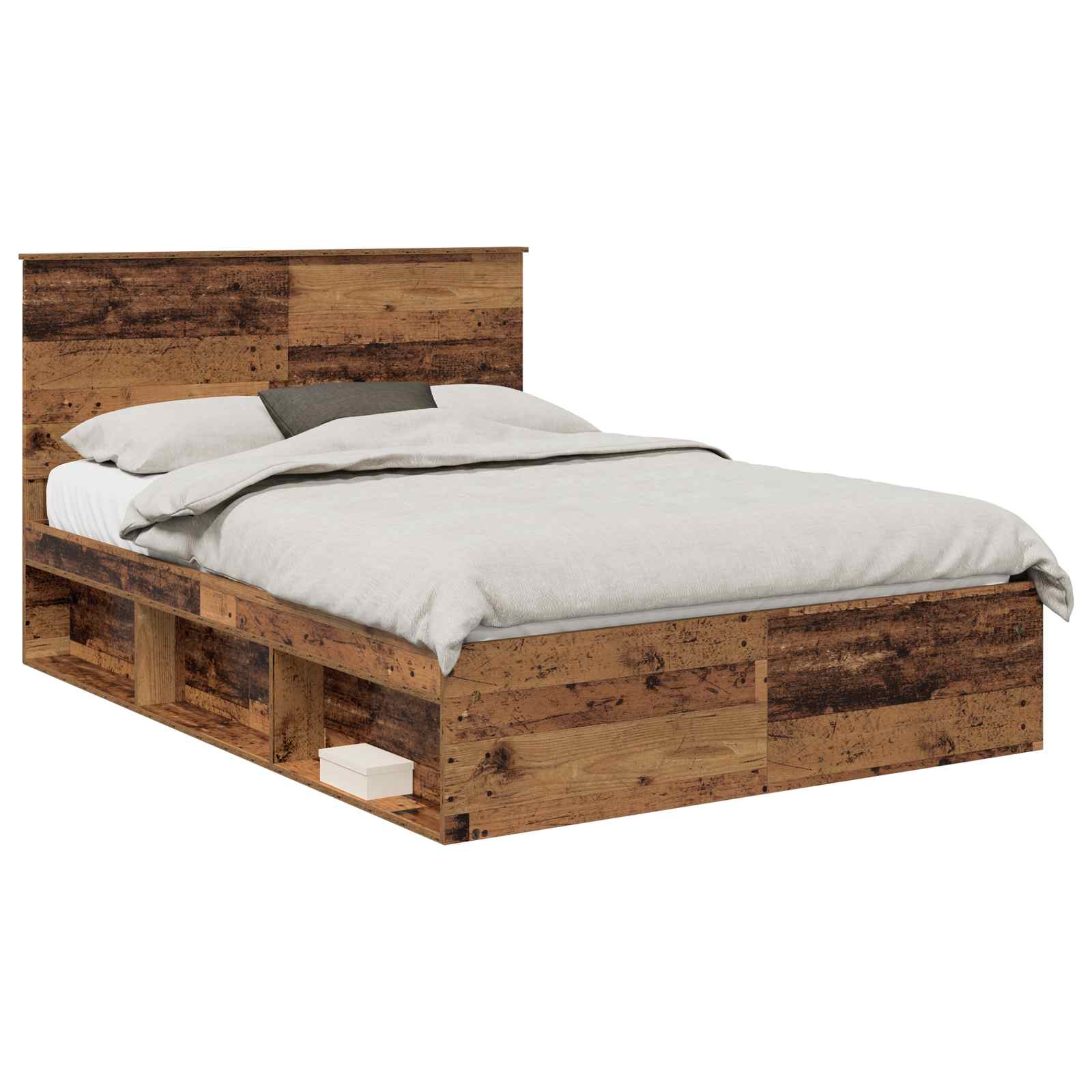 Krevetna konstrukcija s uzglavljem Staro drvo 150 x 200 cm