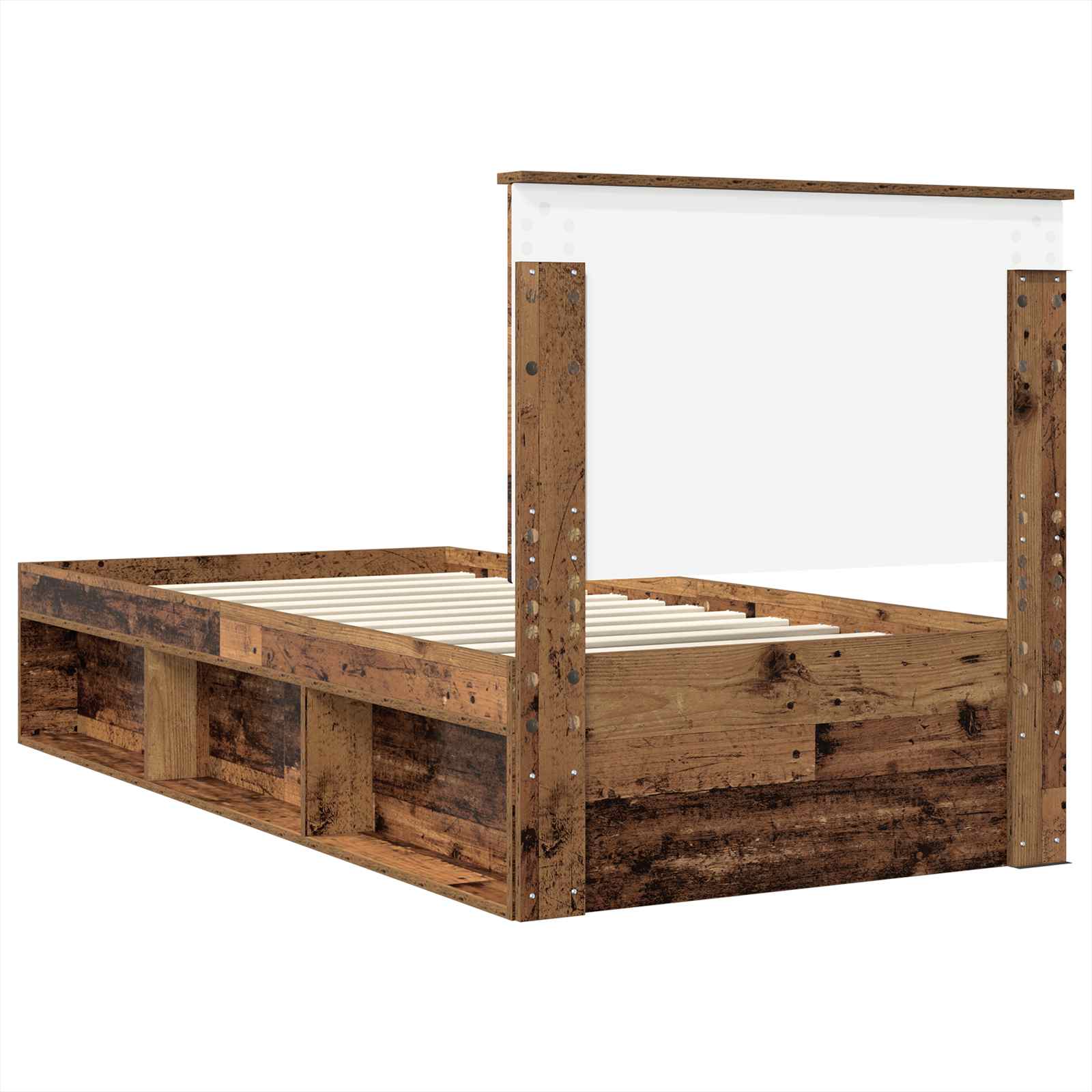 Krevetna konstrukcija Staro drvo 75 x 190 cm Čvrsto borovo drvo