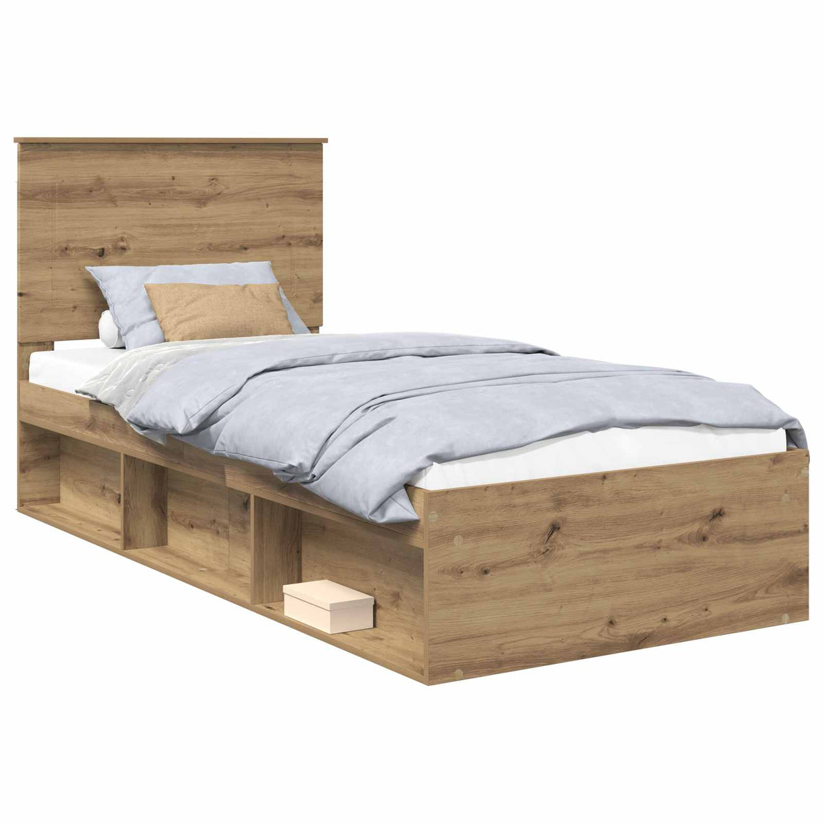 Krevetna konstrukcija Umjetnička hrastovina 75 x 190 cm