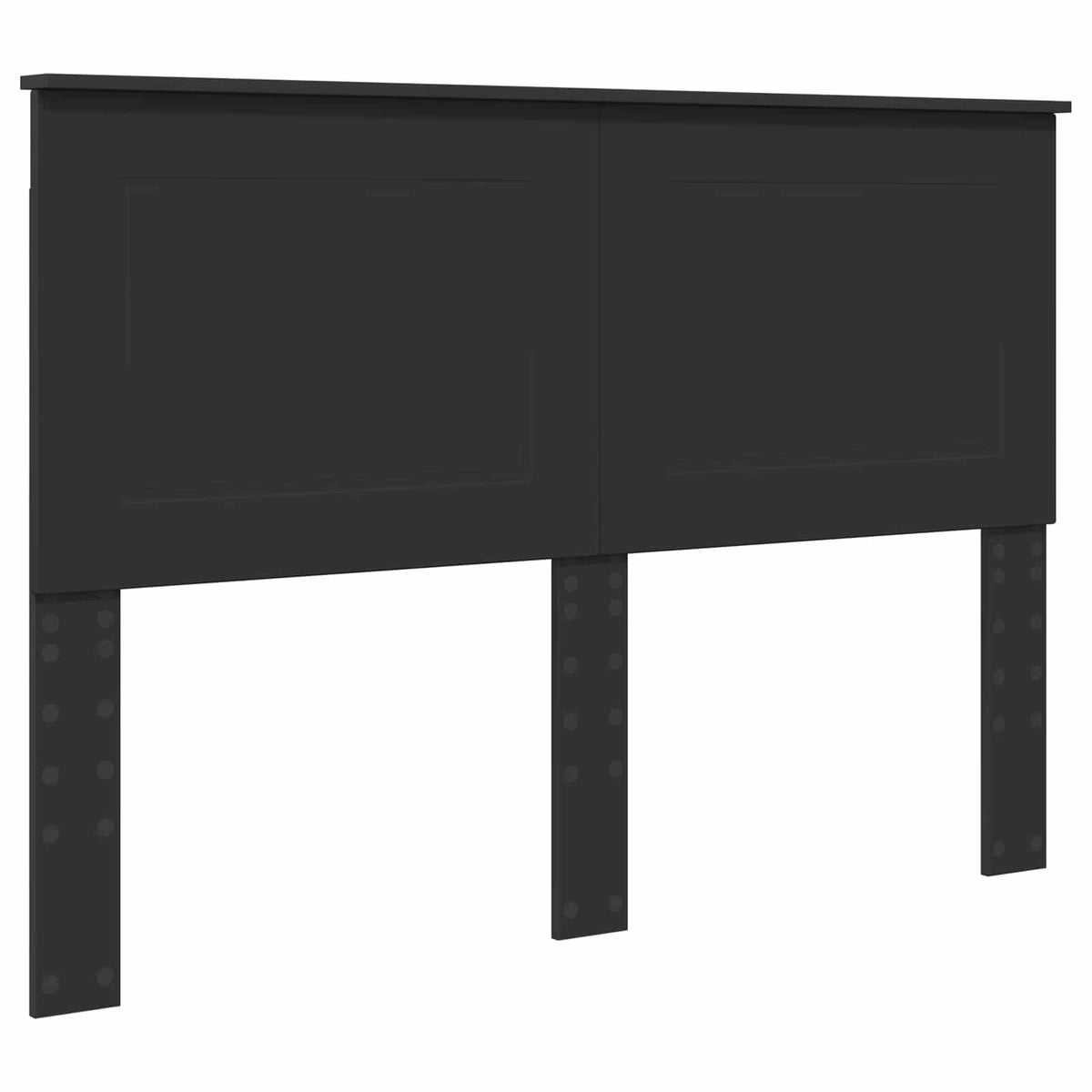 Krevetna konstrukcija Crna 150 x 200 cm Inženjersko Drvo