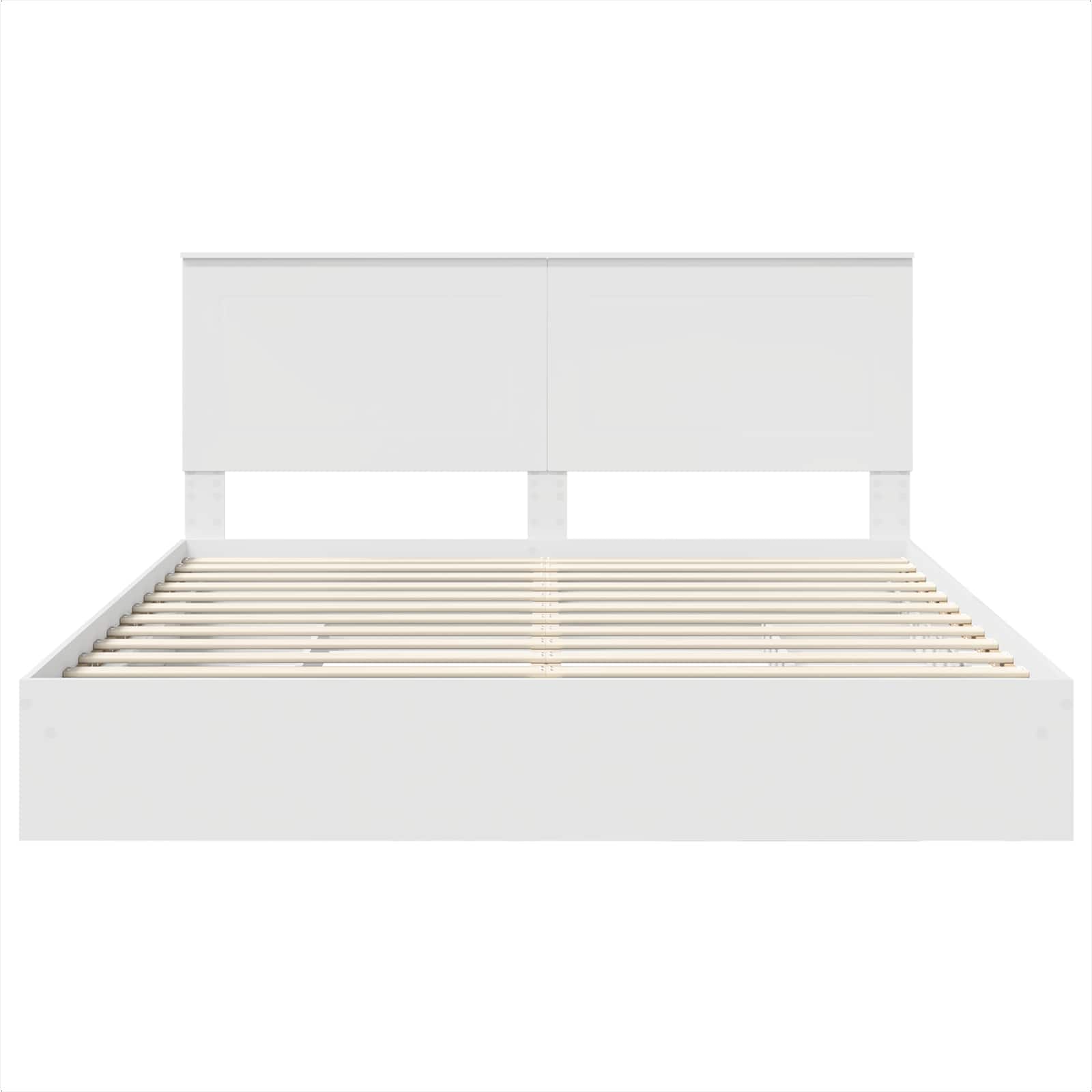 Krevet s od storage Bijelo 180 x 200 cm Konstruirano drvo