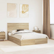 Krevet s od storage Sonoma hrast 140 x 190 cm Konstruirano drvo