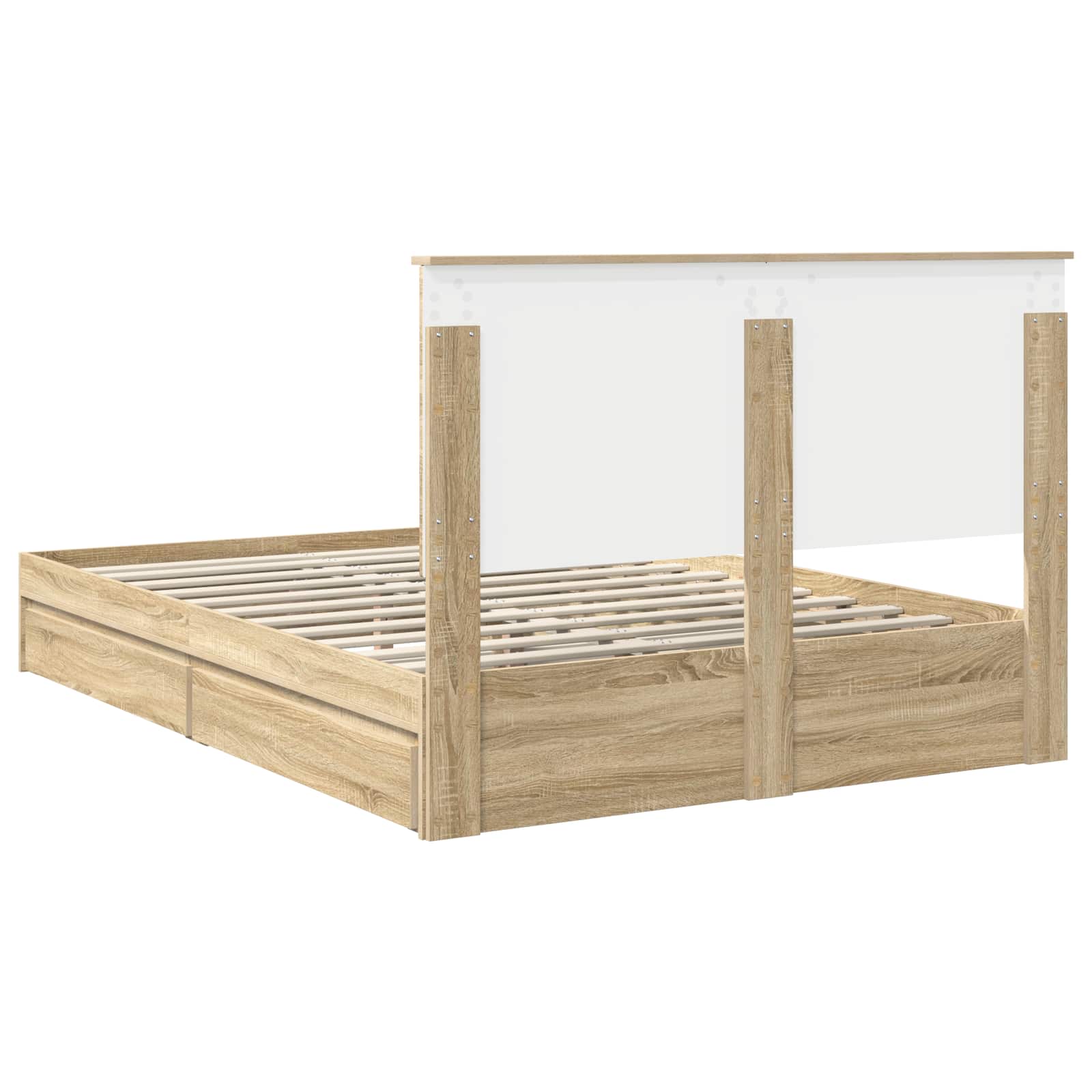 Krevet s od storage Sonoma hrast 140 x 190 cm Konstruirano drvo