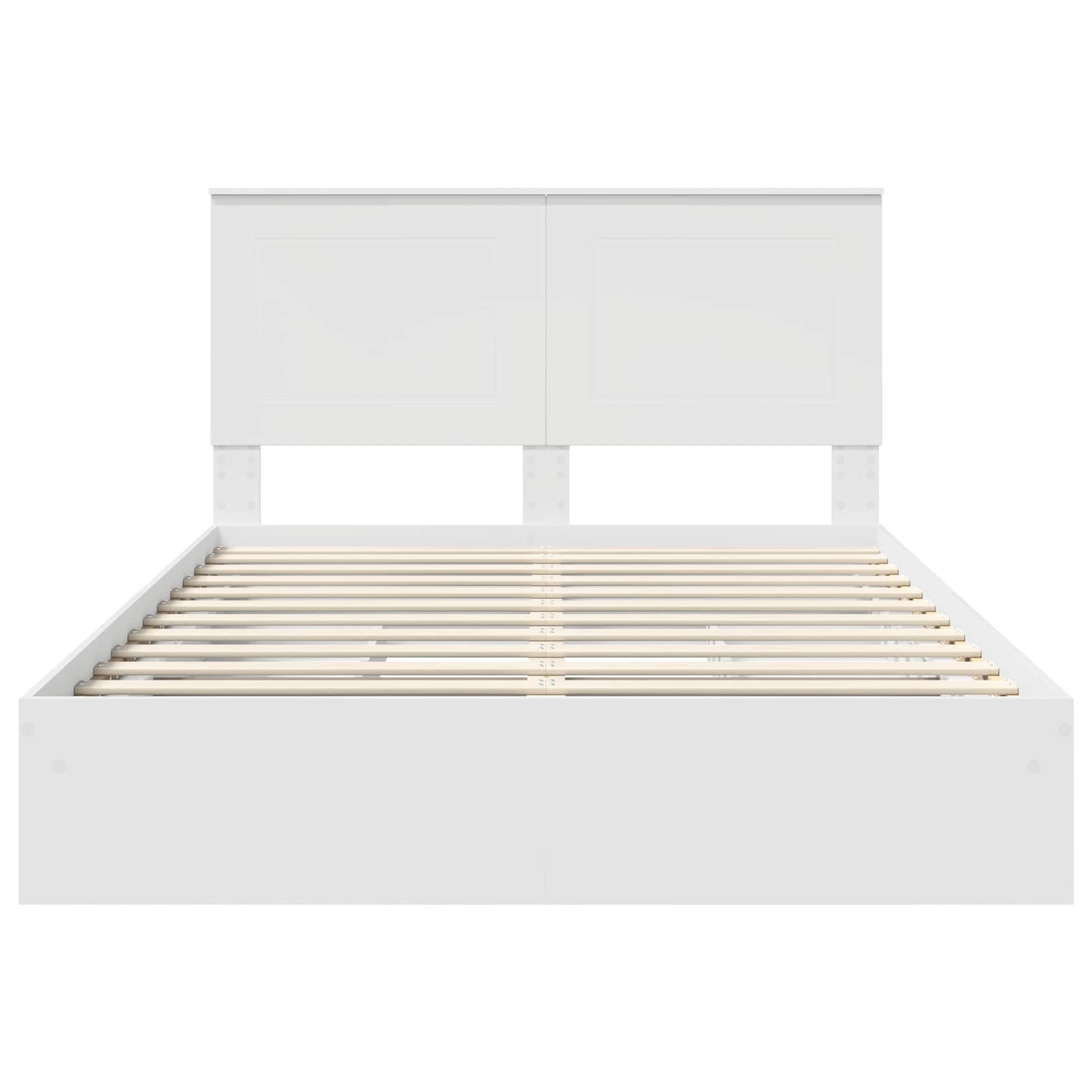 Krevet s od storage Bijelo 140 x 200 cm Konstruirano drvo