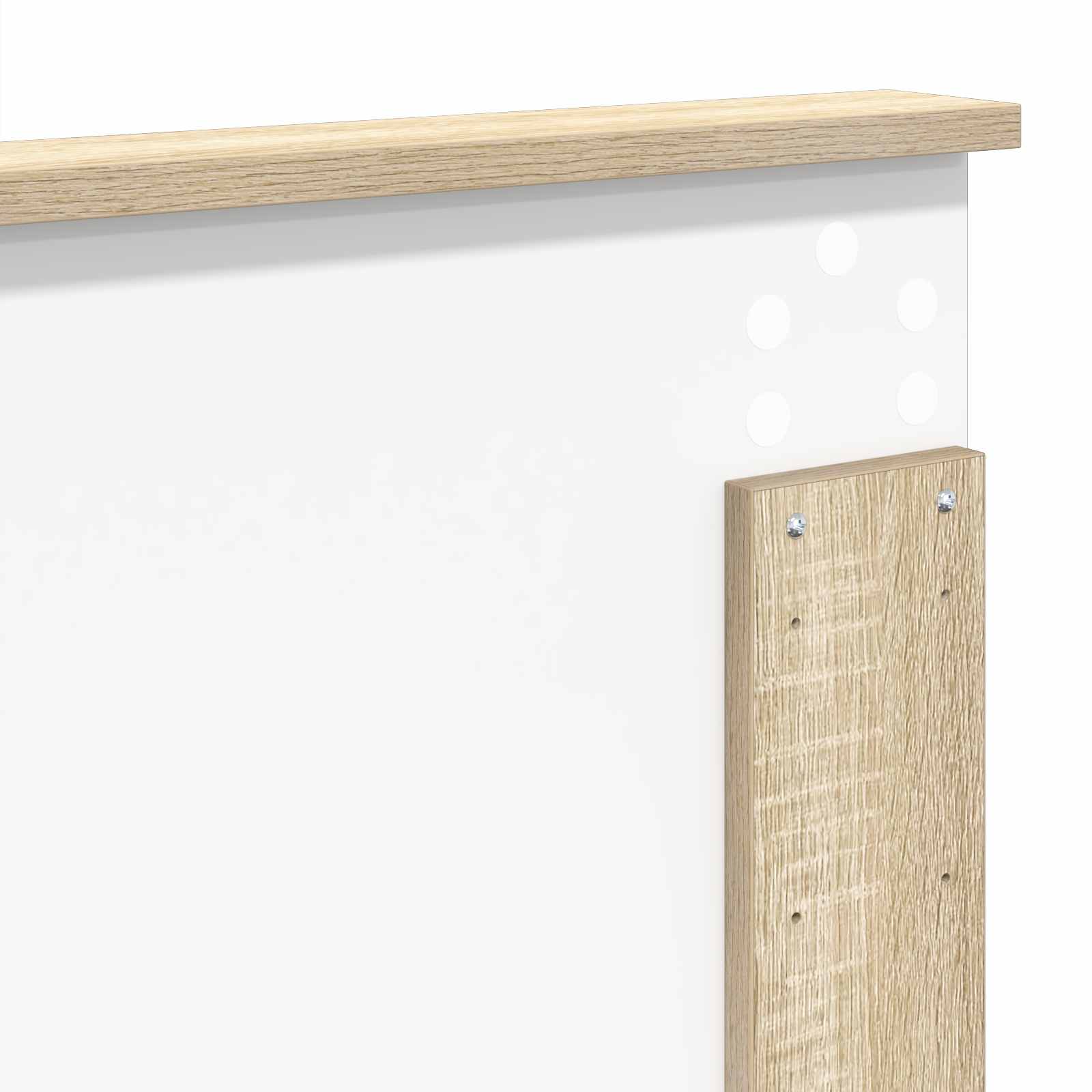 Krevet s od storage Sonoma hrast 140 x 200 cm Konstruirano drvo