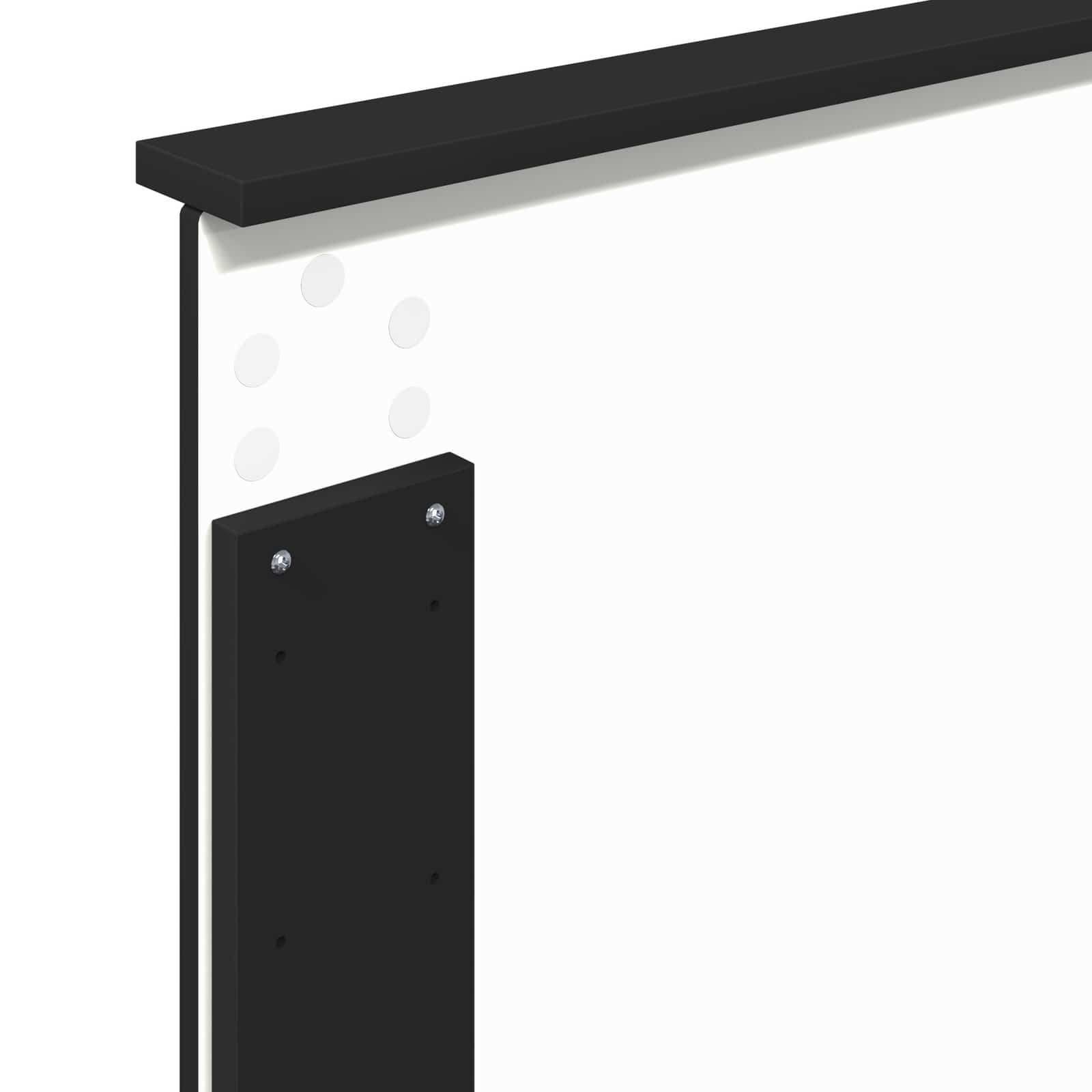 Krevet s od storage Crna 100 x 200 cm Konstruirano drvo