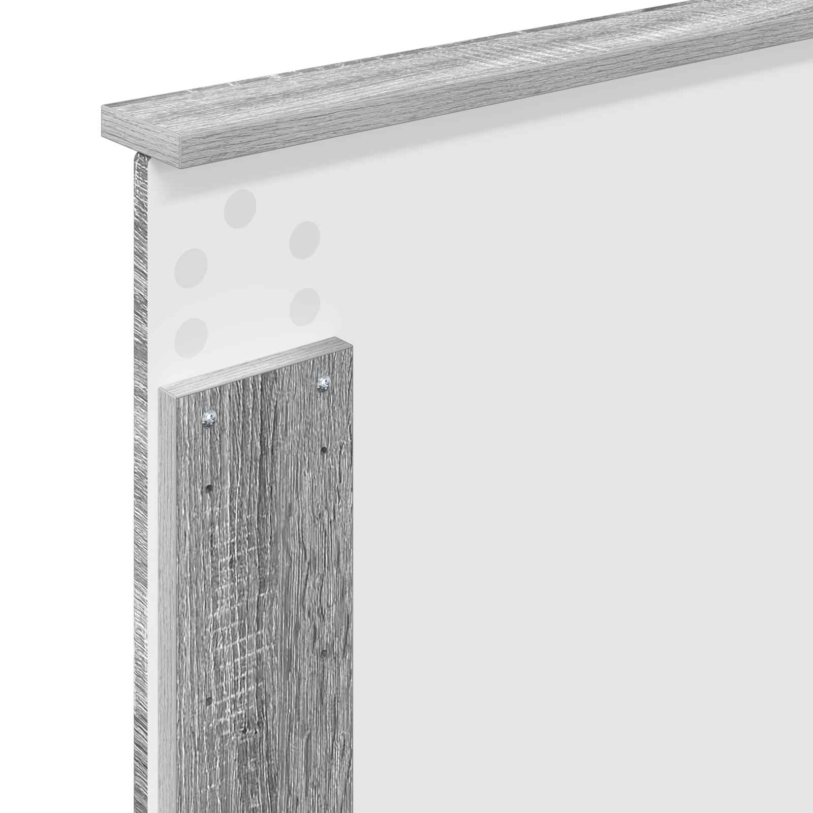 Krevet s od storage Siva Sonoma 75 x 190 cm Konstruirano drvo