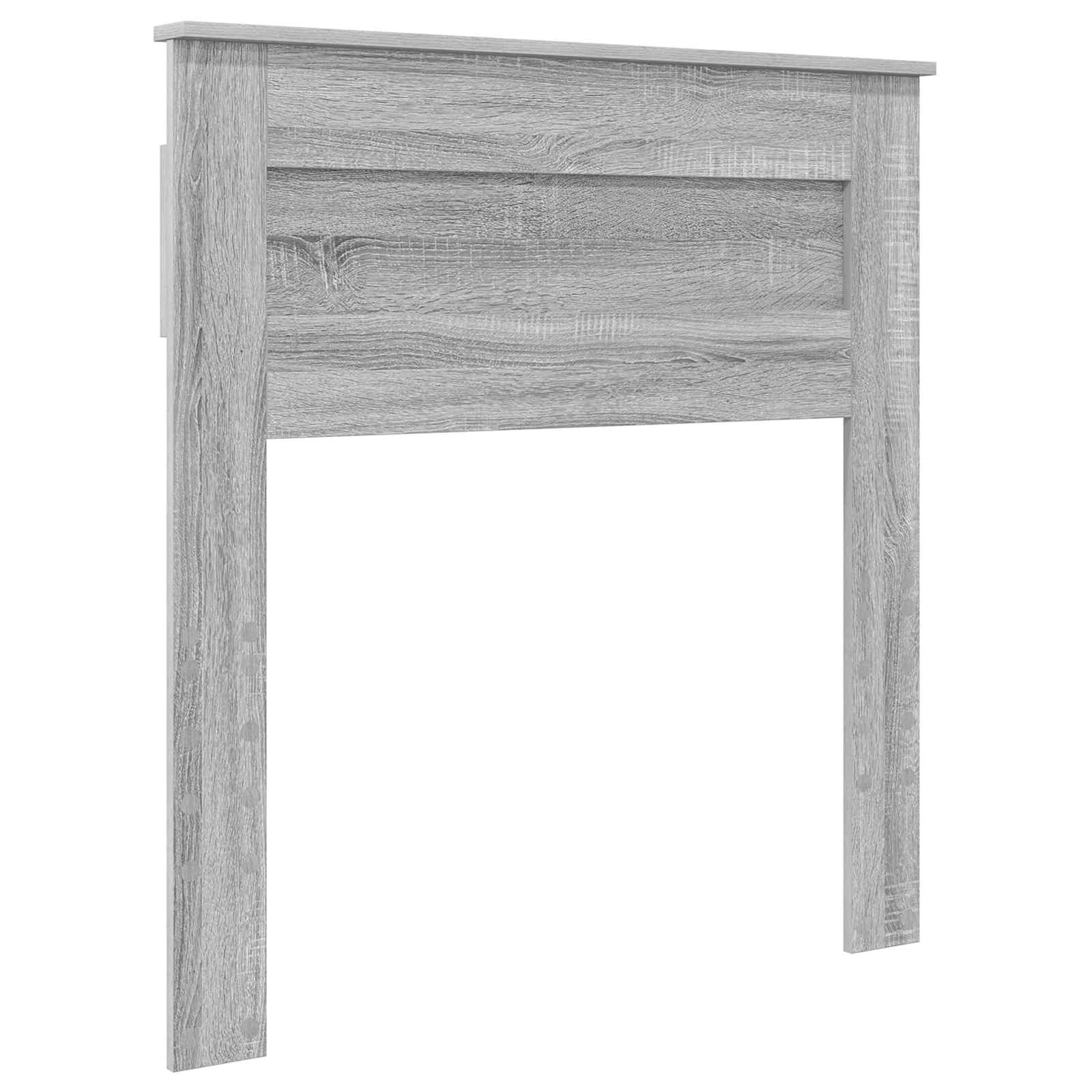 Krevetna konstrukcija s uzglavljem Siva Sonoma 90 x 200 cm