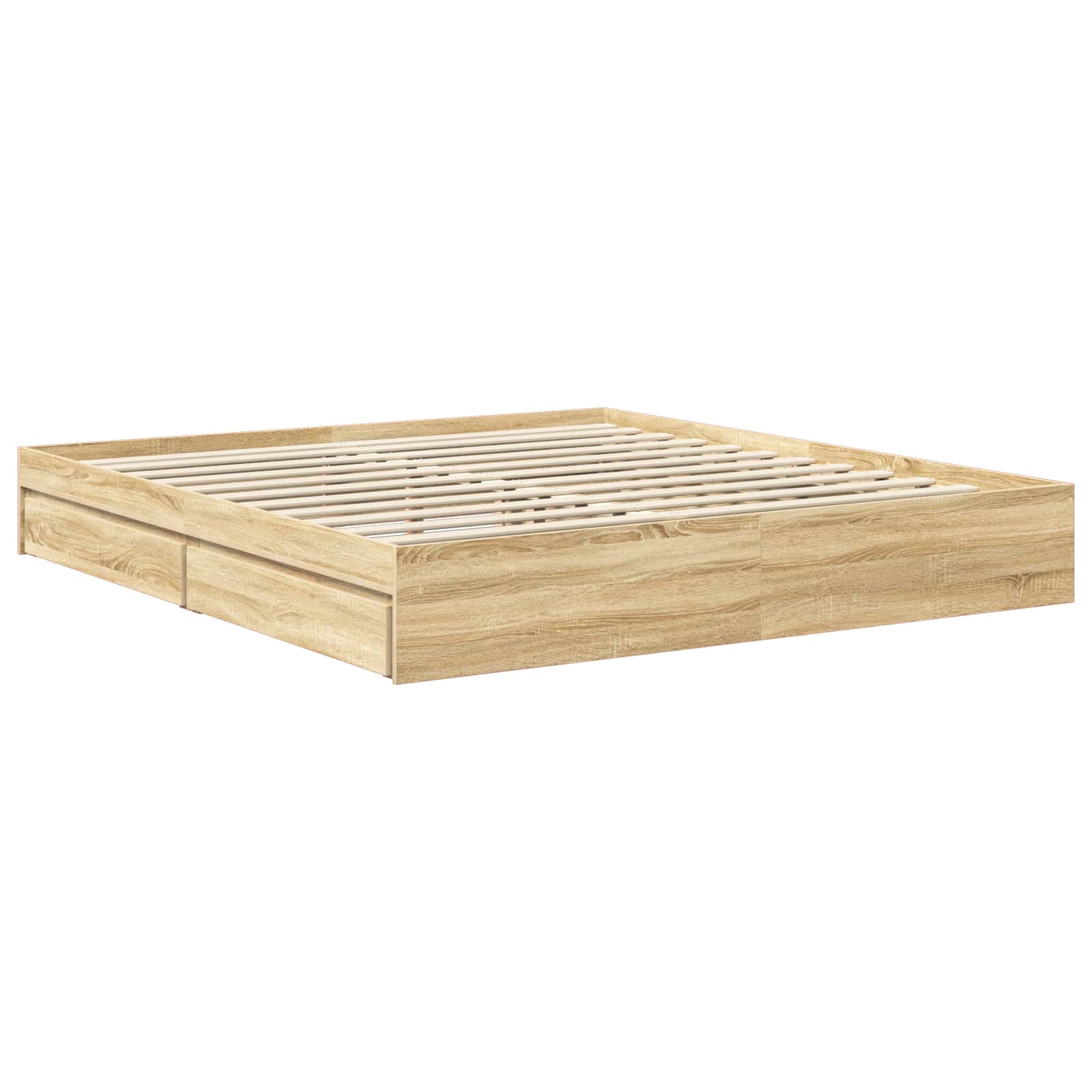 Krevet s od storage Sonoma hrast 180 x 200 cm Konstruirano drvo