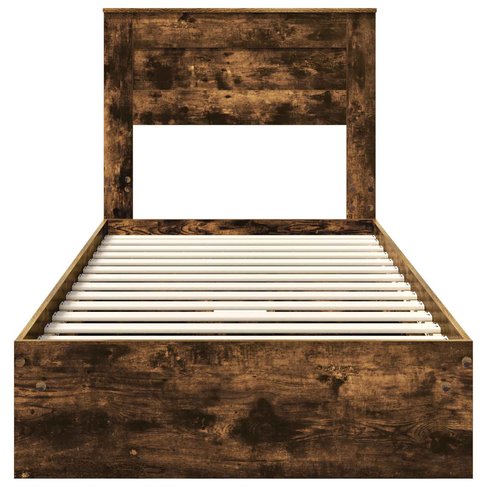 Krevet s od storage s uzglavljem Dimljeni hrast 90 x 190 cm