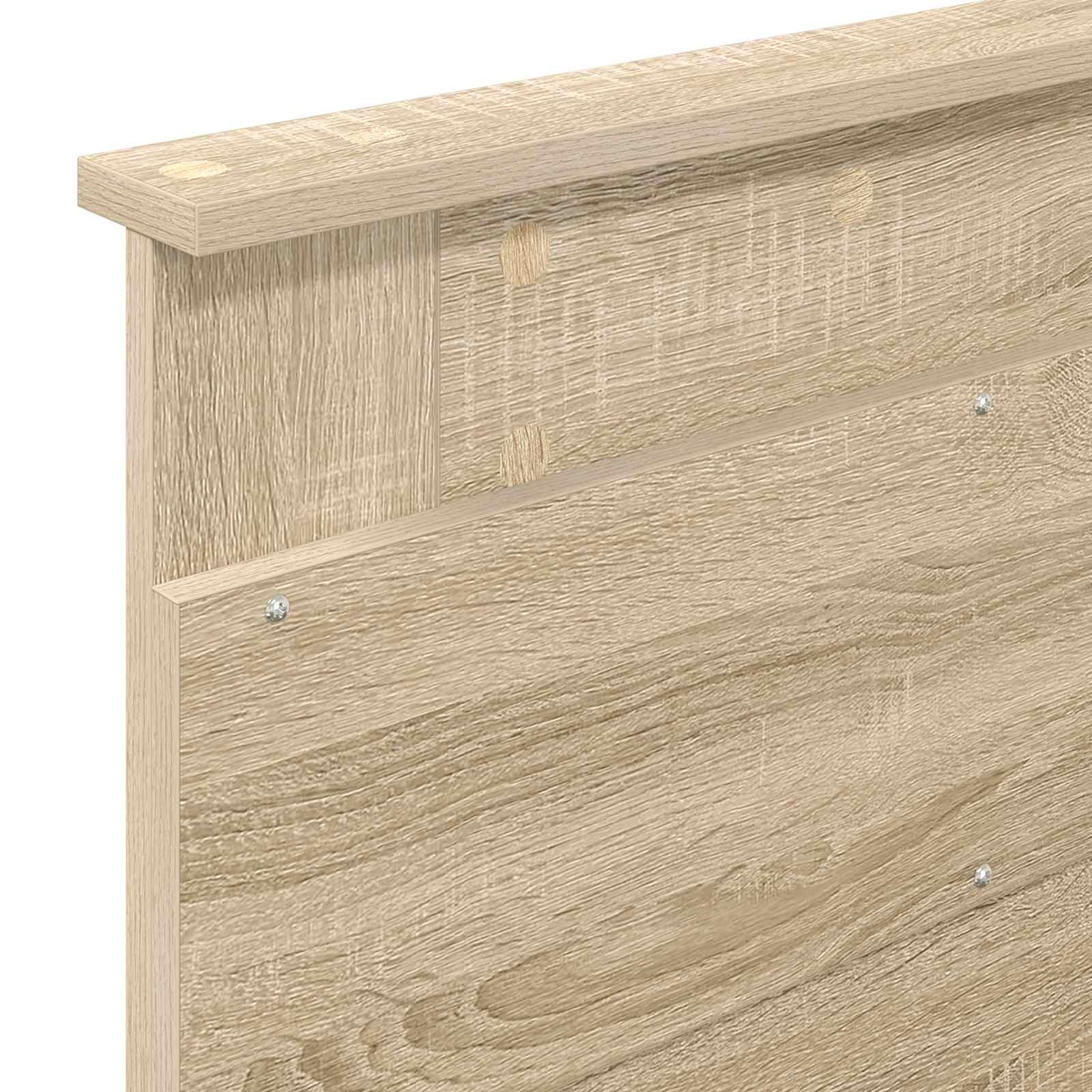 Krevet s od storage Sonoma hrast 90 x 200 cm Konstruirano drvo