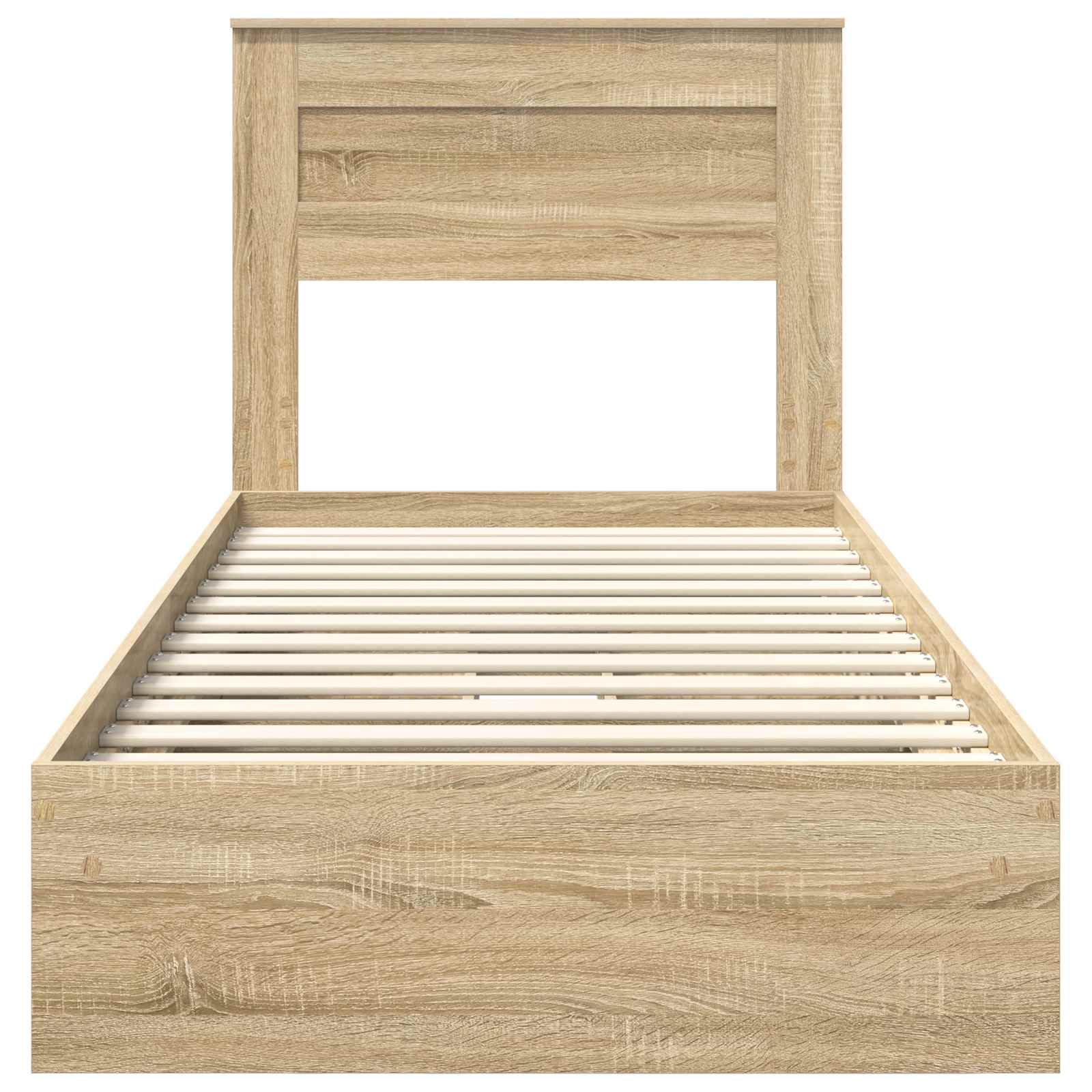 Krevet s od storage Sonoma hrast 90 x 200 cm Konstruirano drvo