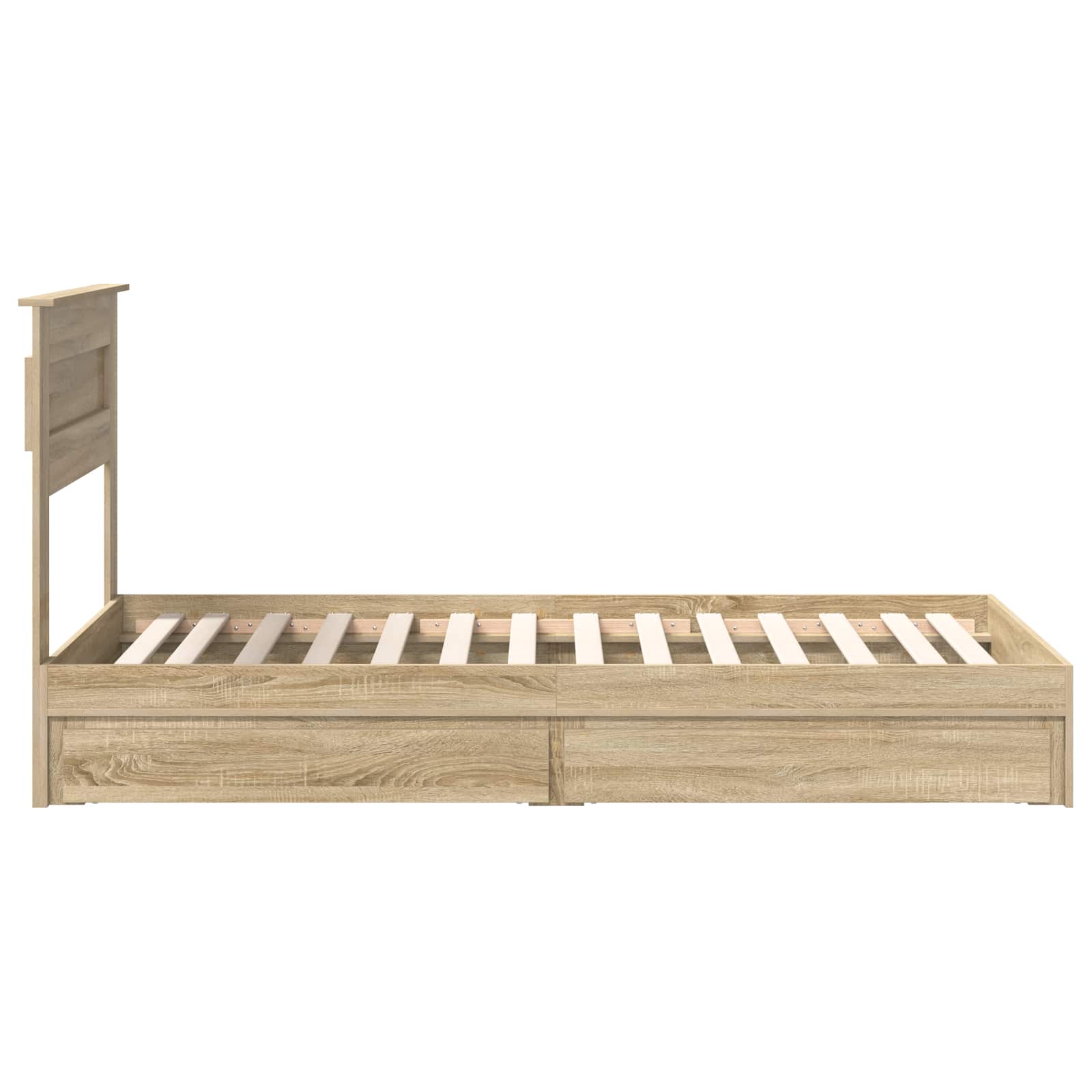 Krevet s od storage Sonoma hrast 90 x 200 cm Konstruirano drvo